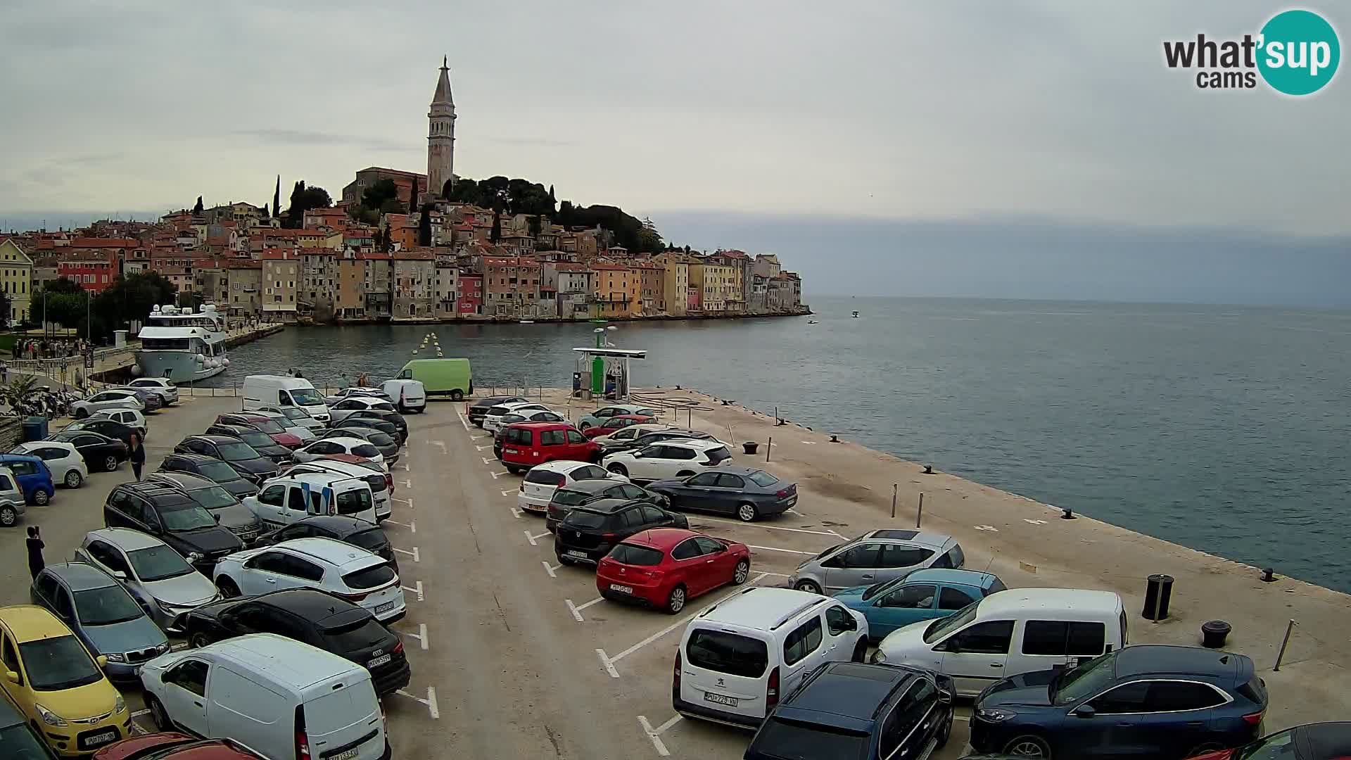 Webcam live Rovinj panorama de la ville | Istrie