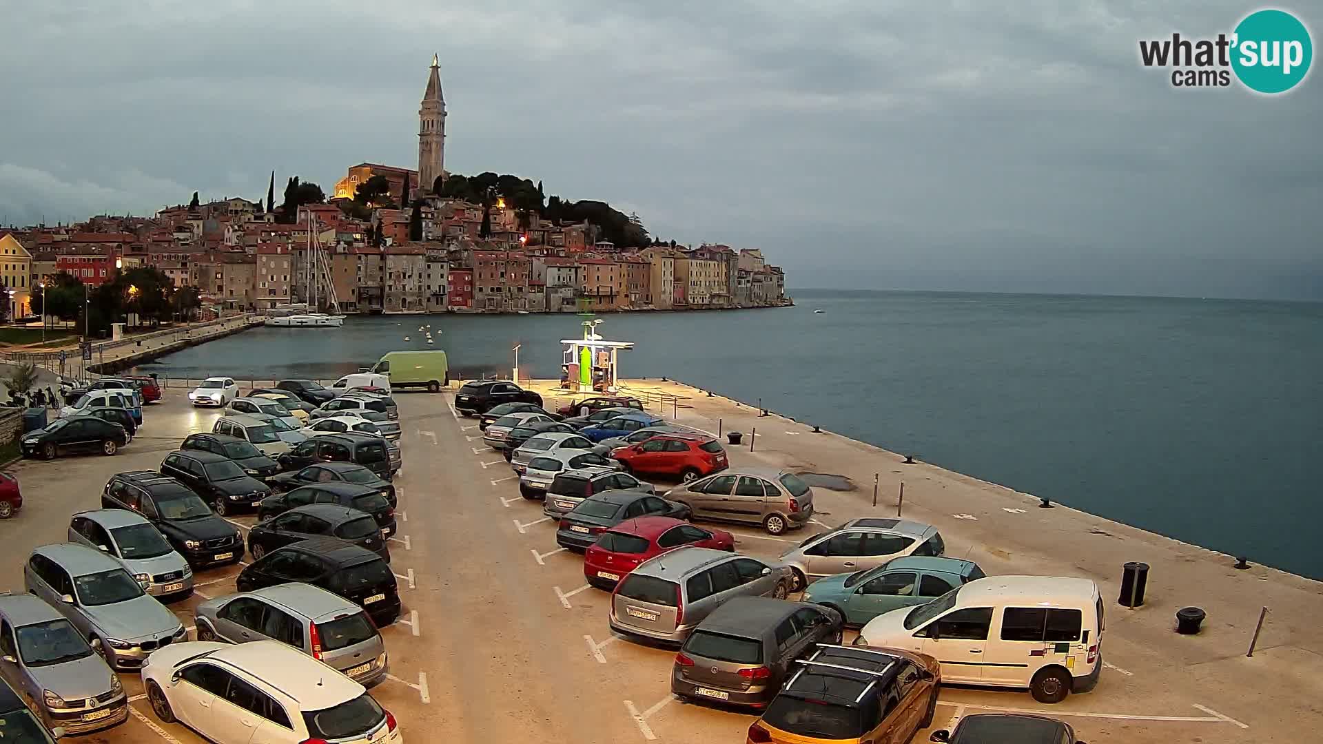 Webcam live Rovinj panorama de la ville | Istrie