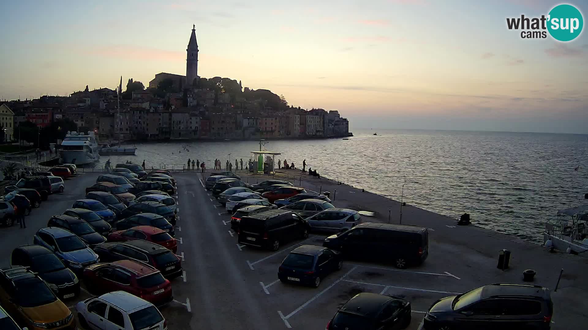 Spletna kamera Rovinj panorama mesta | Istra