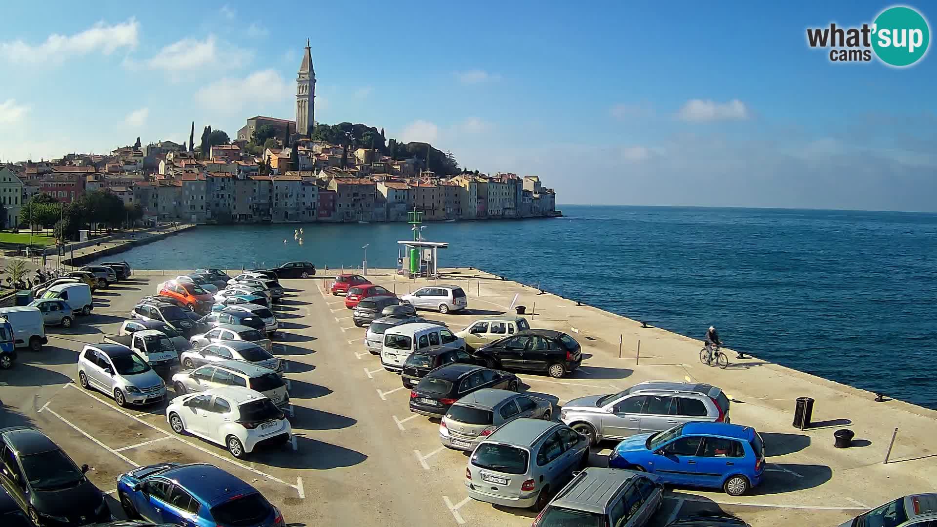 Spletna kamera Rovinj panorama mesta | Istra