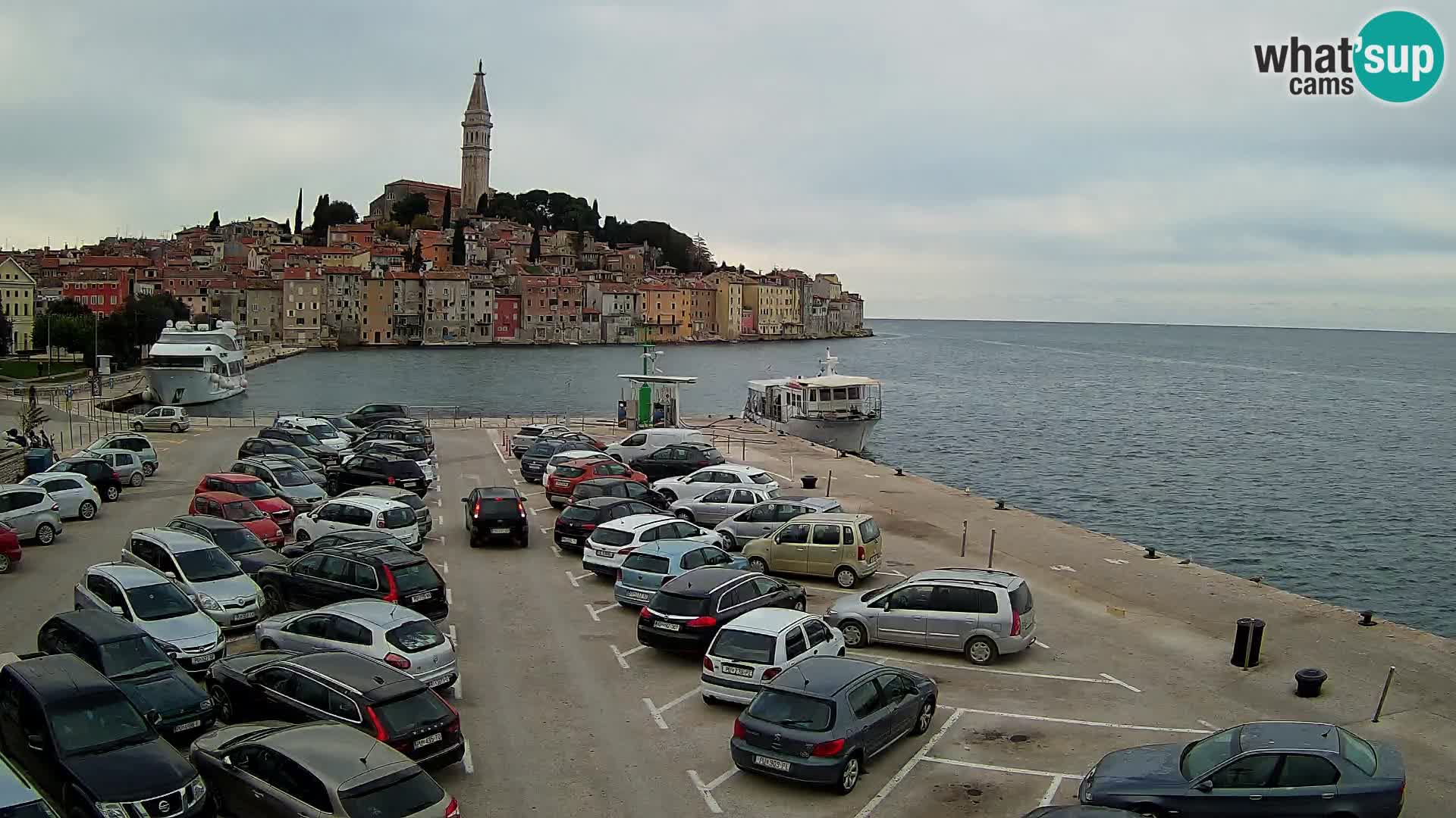 Webcam Rovigno / Rovinj – panorama della città