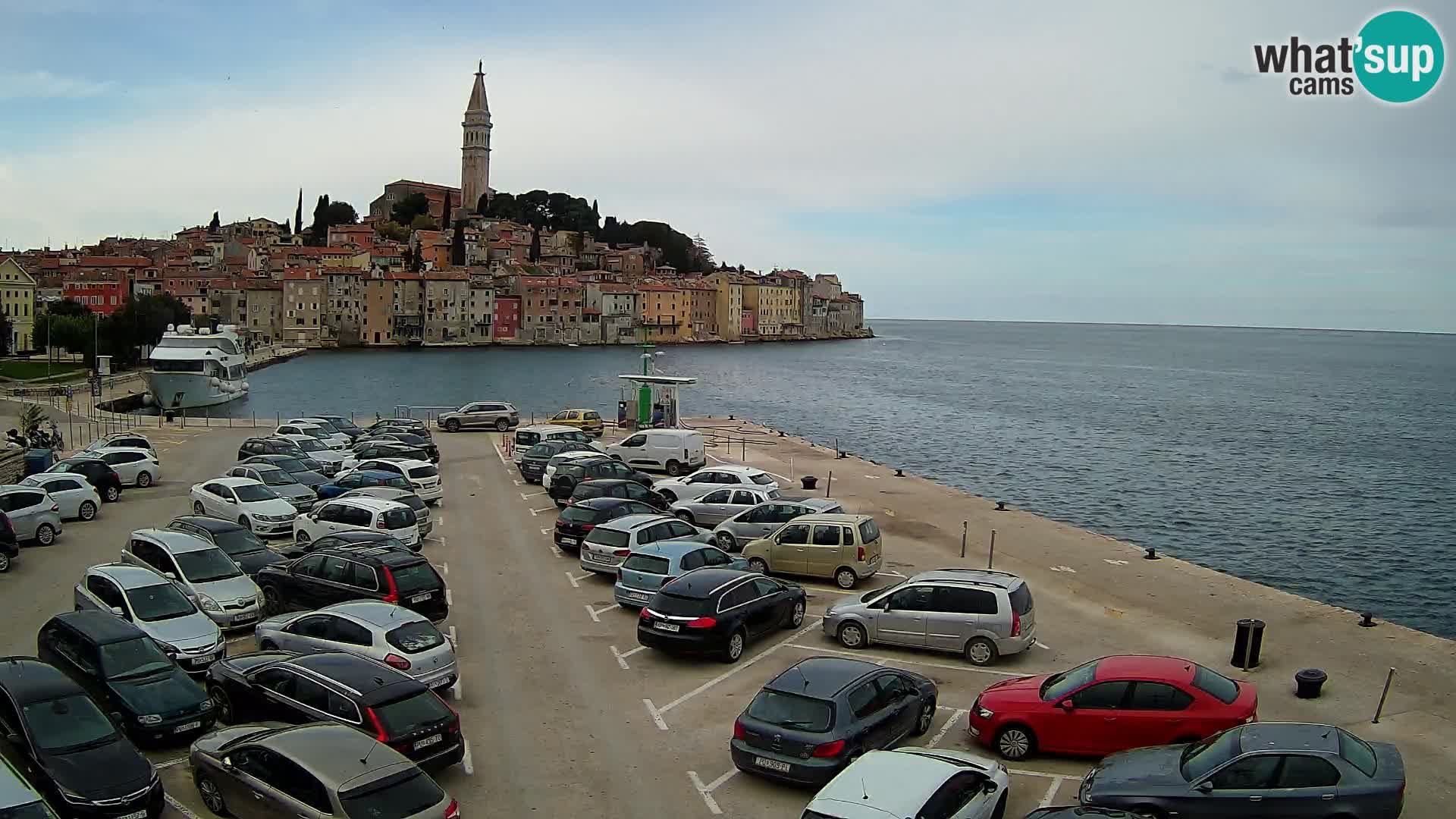 Webcam Rovigno / Rovinj – panorama della città