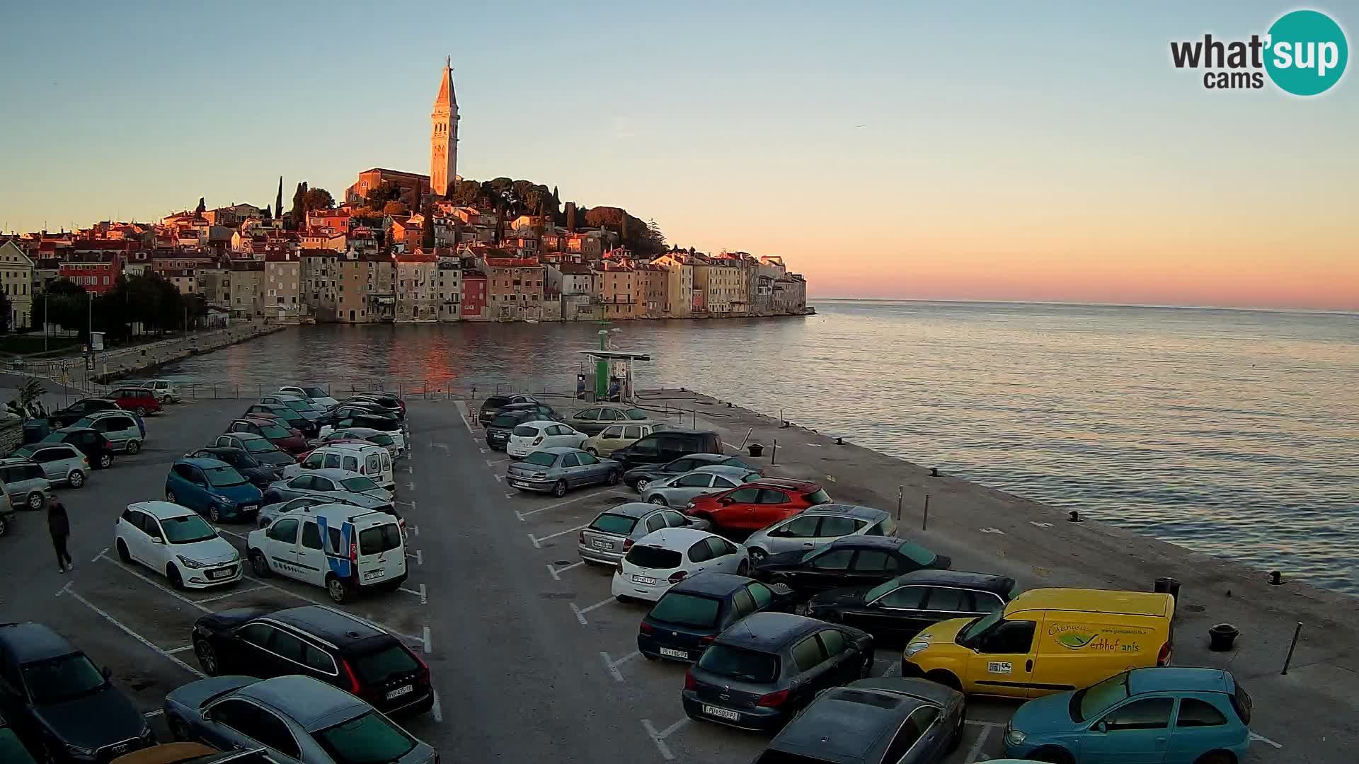 Webcam live Rovinj panorama de la ville | Istrie