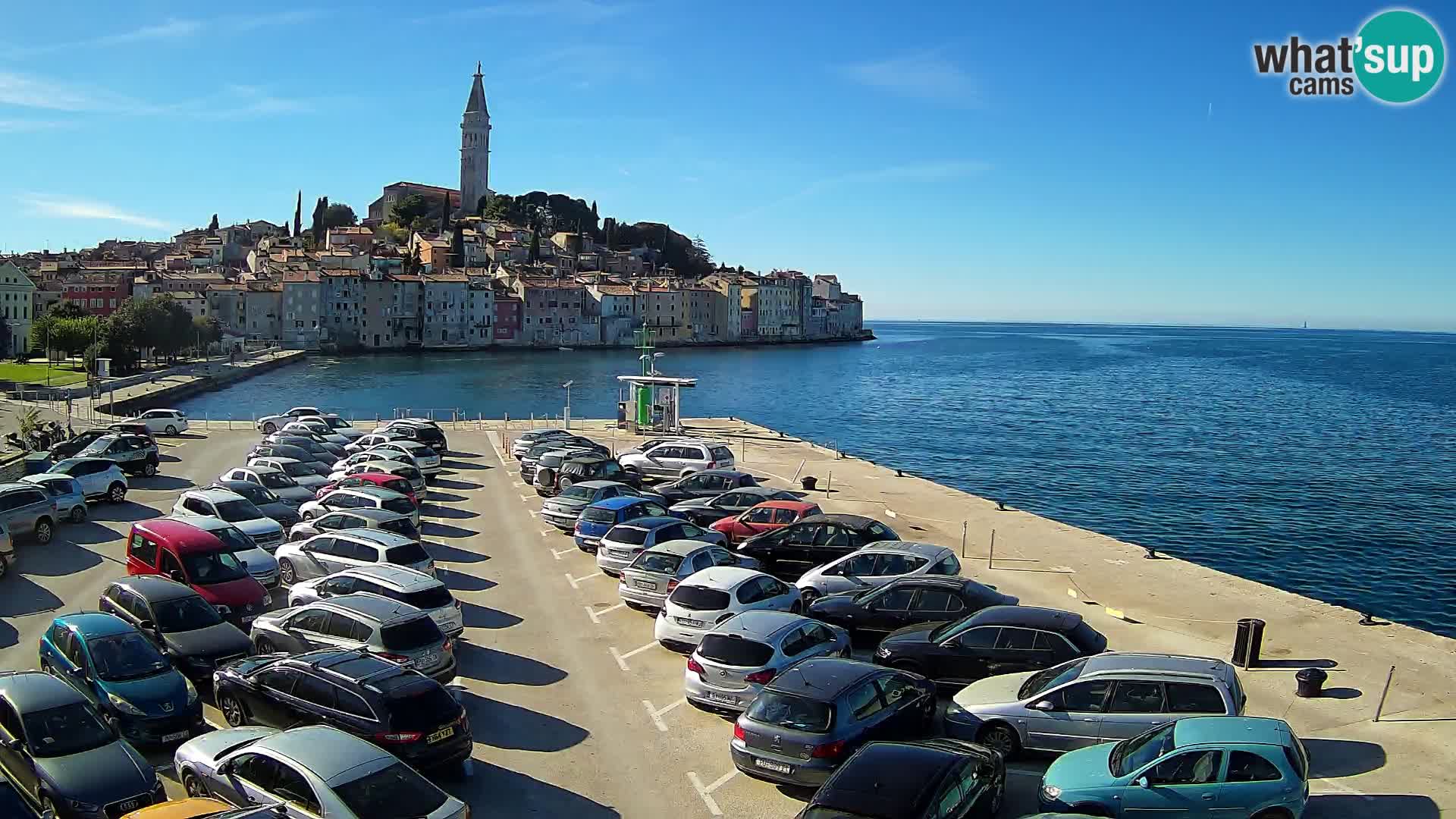 Webcam live Rovinj panorama de la ville | Istrie