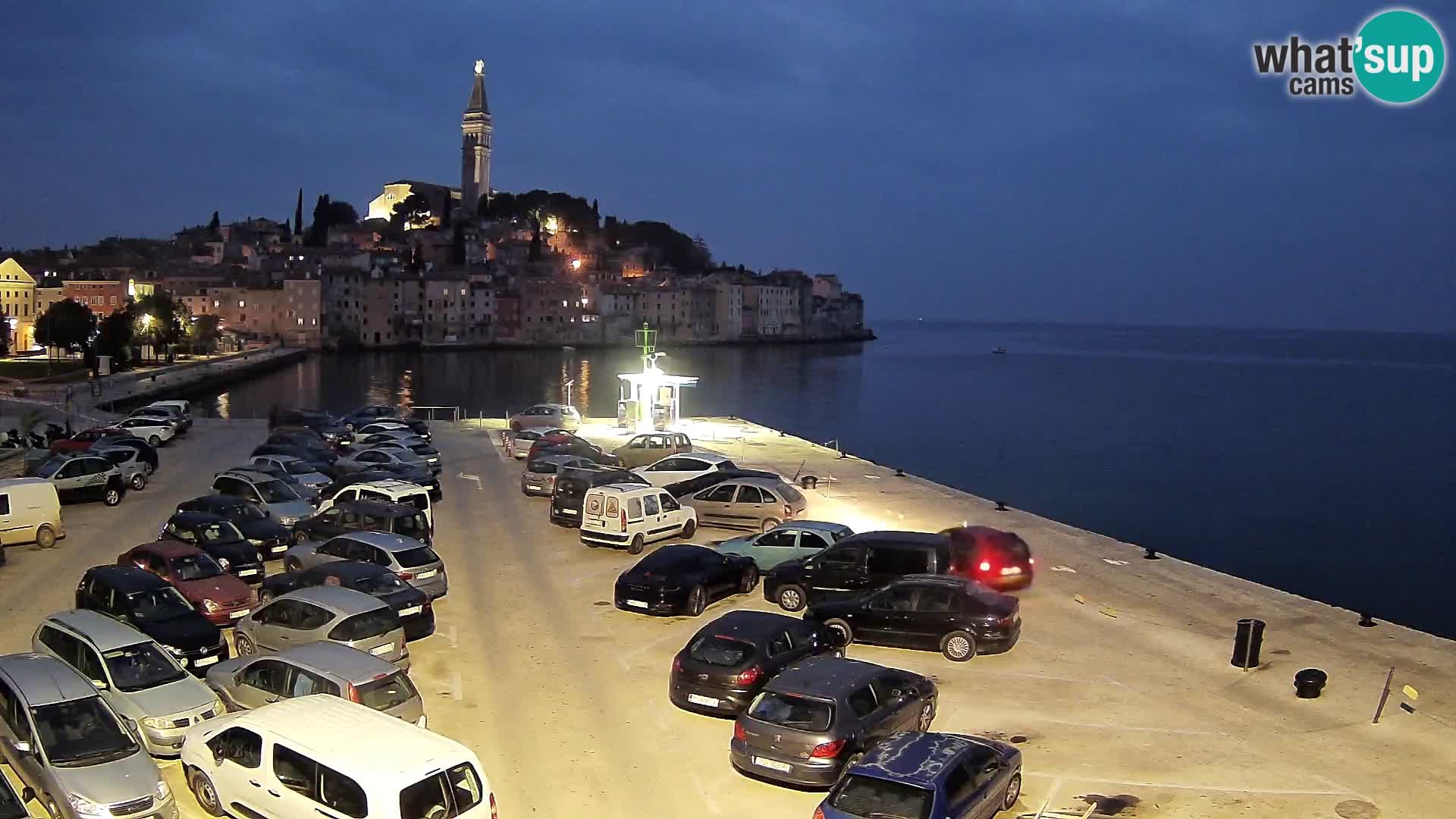 Spletna kamera Rovinj panorama mesta | Istra