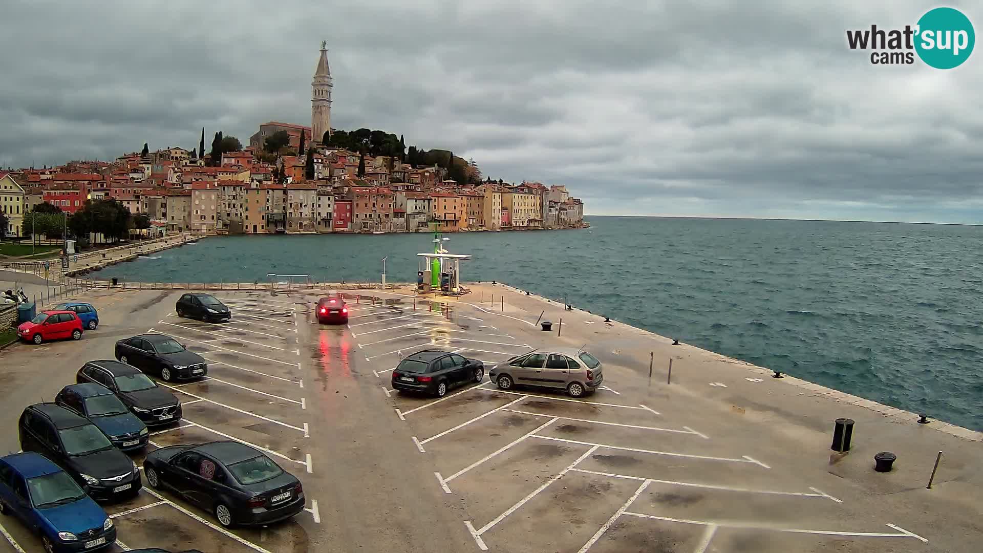 Spletna kamera Rovinj panorama mesta | Istra