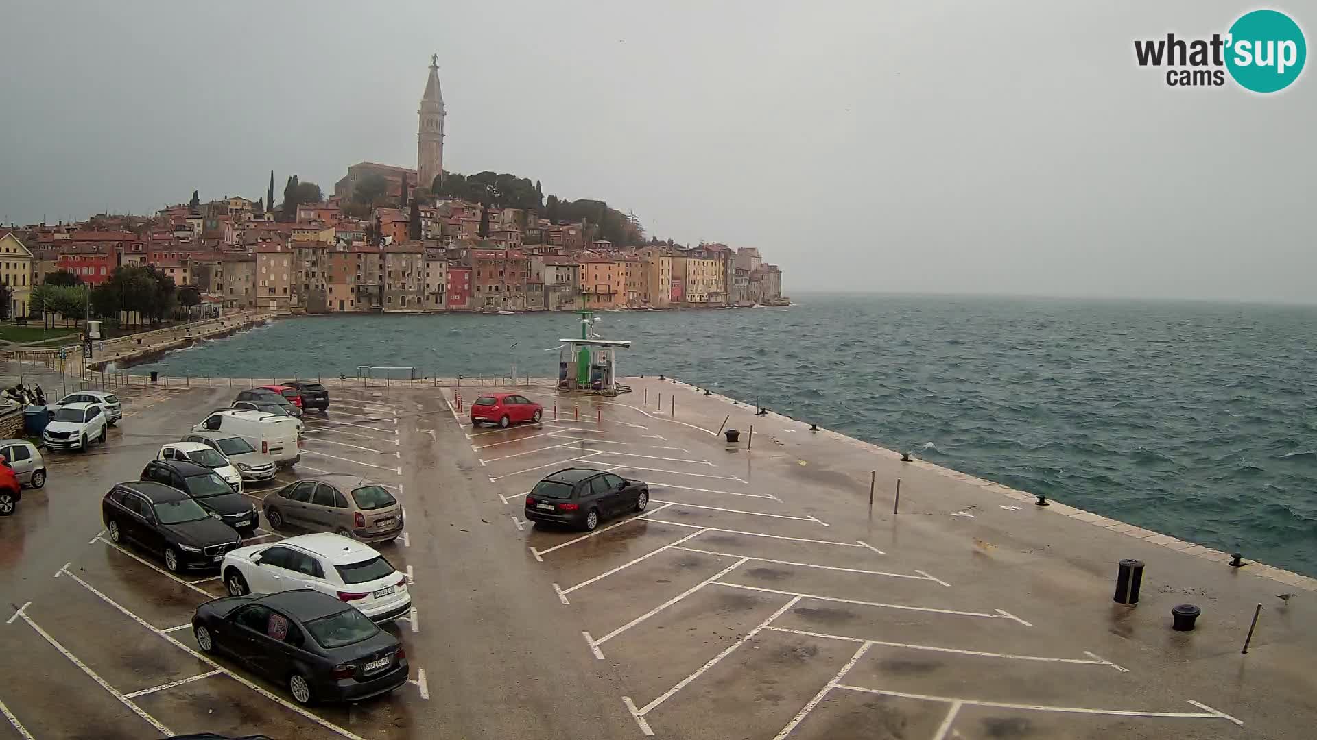 Spletna kamera Rovinj panorama mesta | Istra