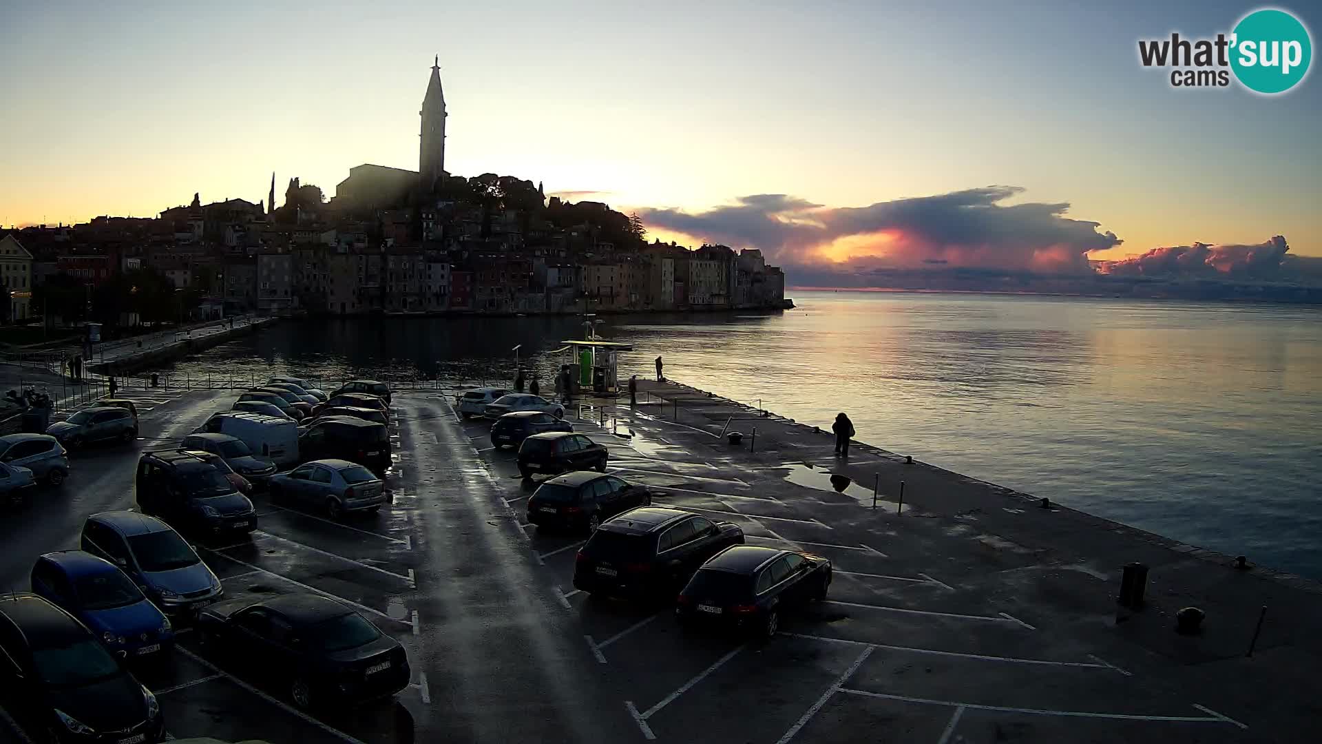 Spletna kamera Rovinj panorama mesta | Istra