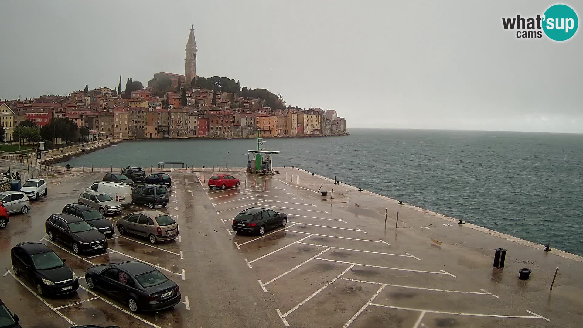 Spletna kamera Rovinj panorama mesta | Istra