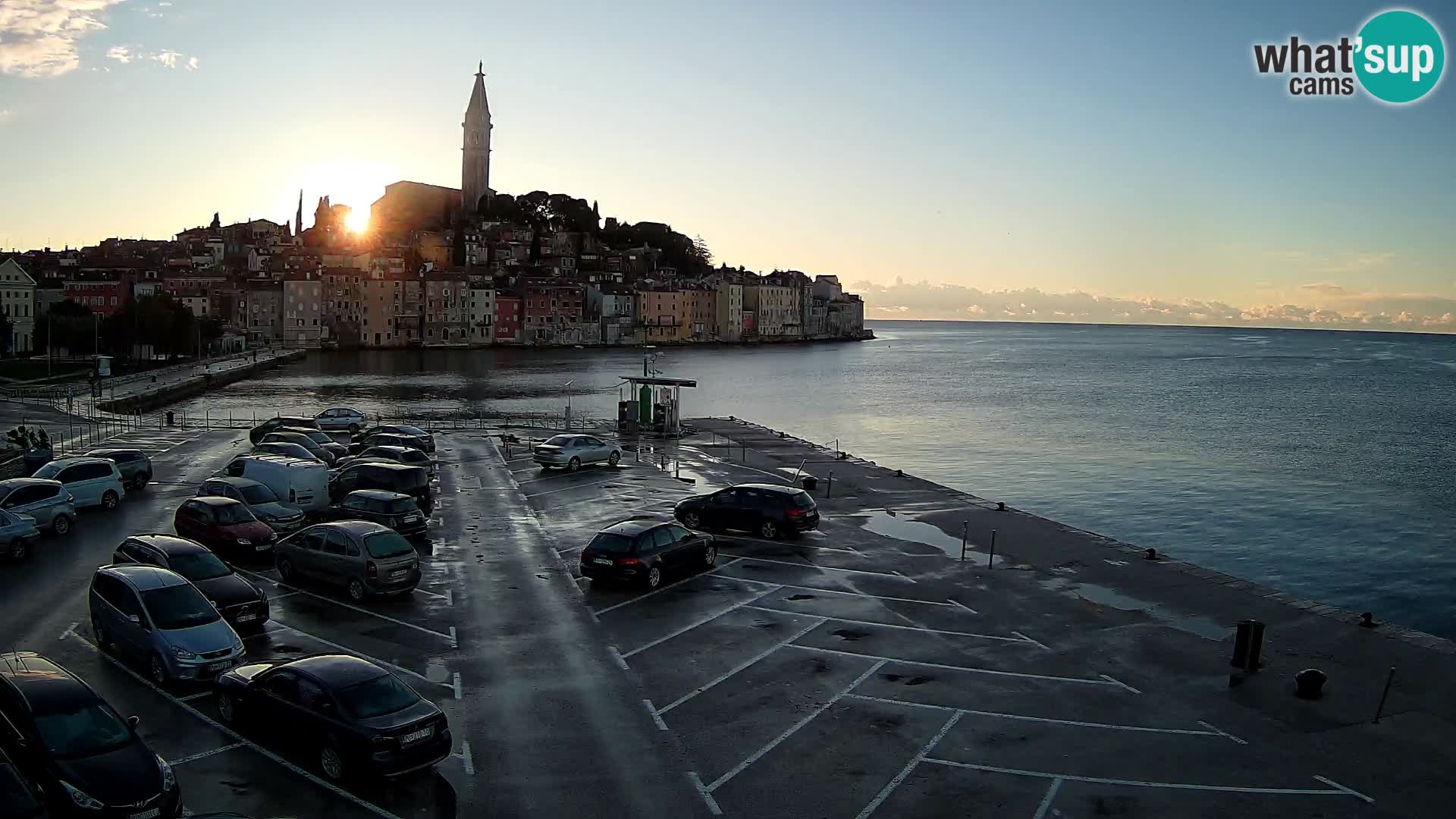 Spletna kamera Rovinj panorama mesta | Istra