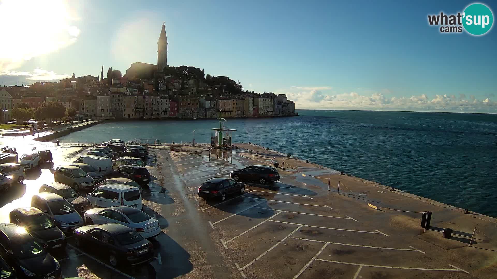 Spletna kamera Rovinj panorama mesta | Istra