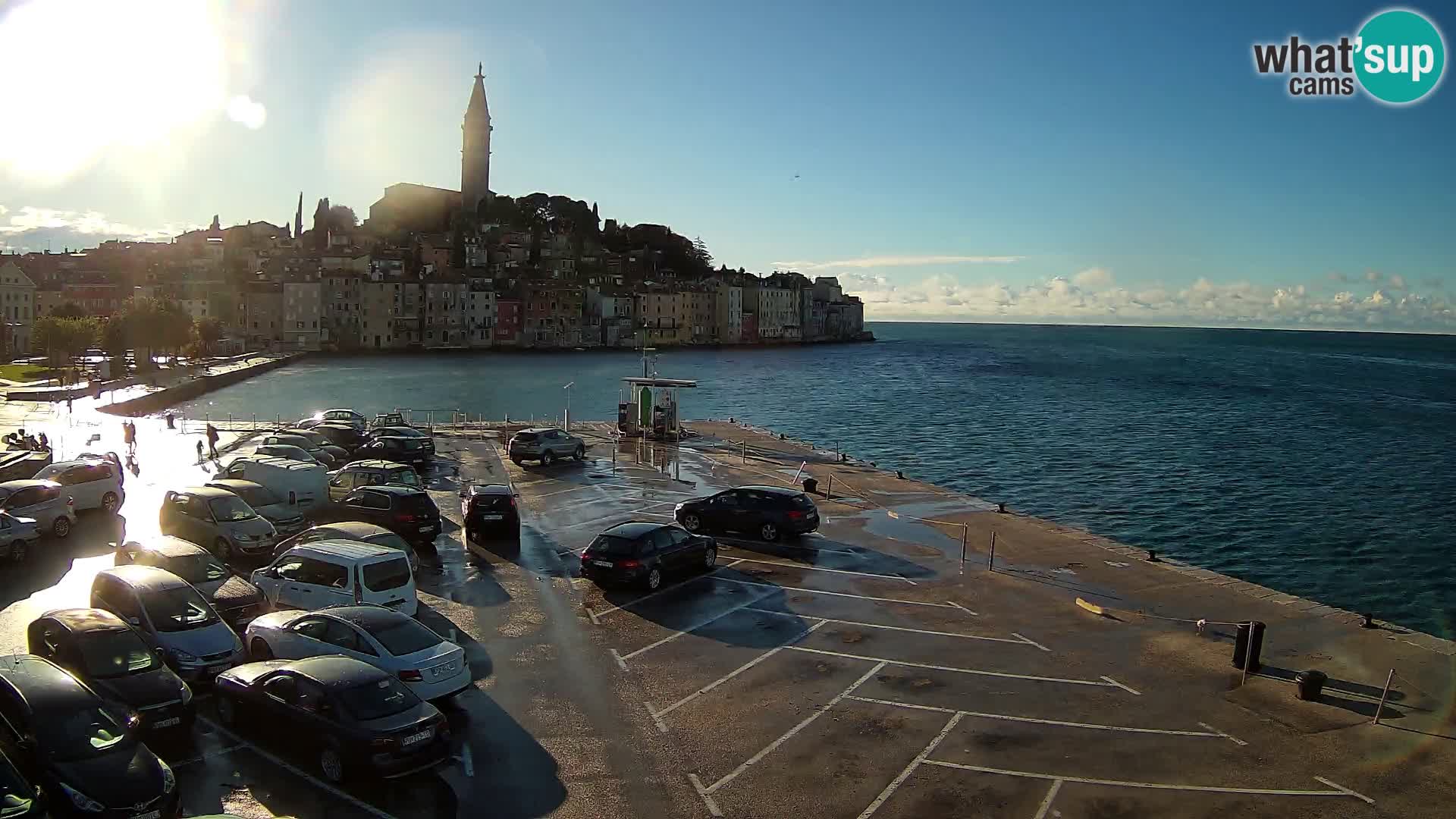 Spletna kamera Rovinj panorama mesta | Istra