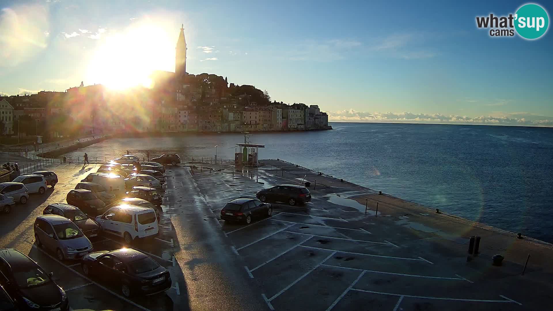 Web kamera Rovinj panorama grada