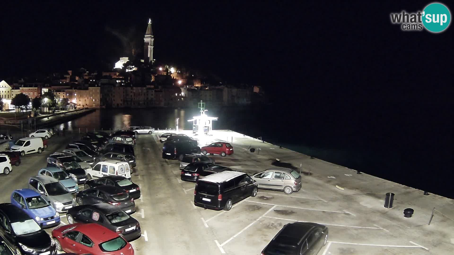 Spletna kamera Rovinj panorama mesta | Istra