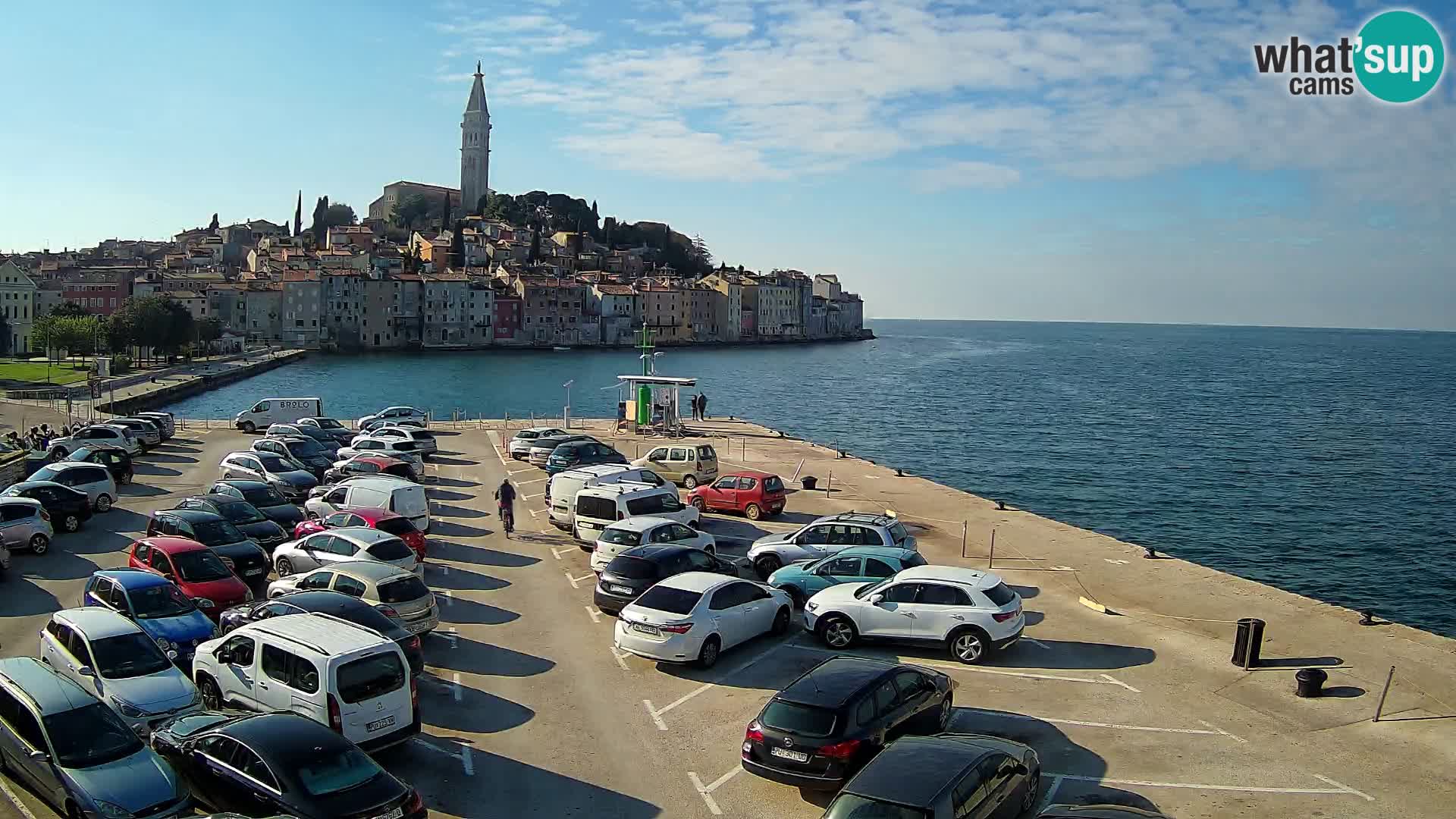 Spletna kamera Rovinj panorama mesta | Istra