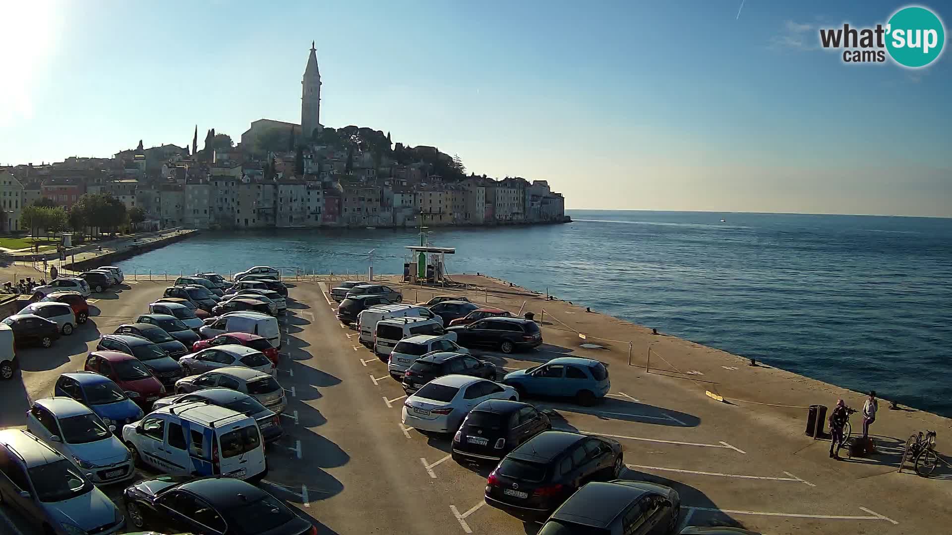 Spletna kamera Rovinj panorama mesta | Istra