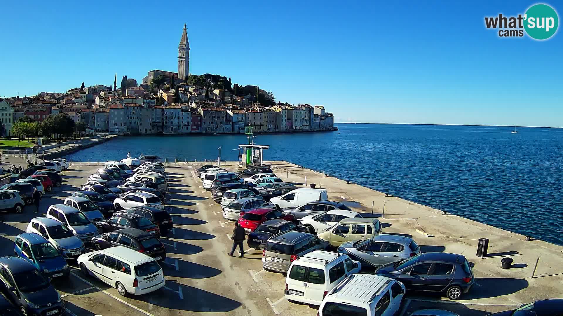 Web kamera Rovinj panorama grada