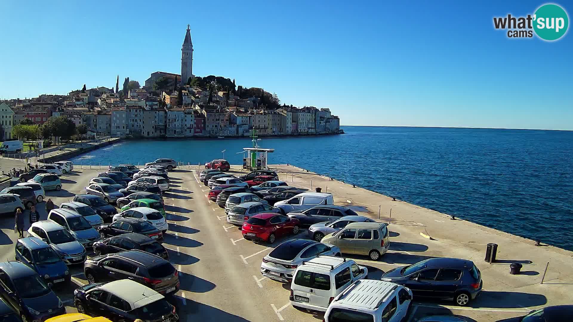 Web kamera Rovinj panorama grada