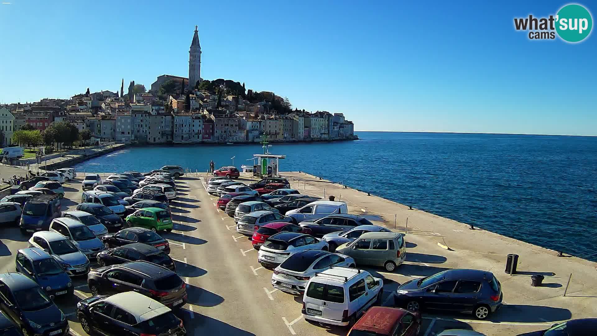 Spletna kamera Rovinj panorama mesta | Istra