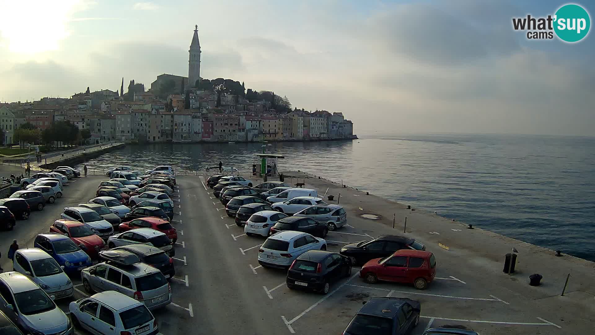 Spletna kamera Rovinj panorama mesta | Istra