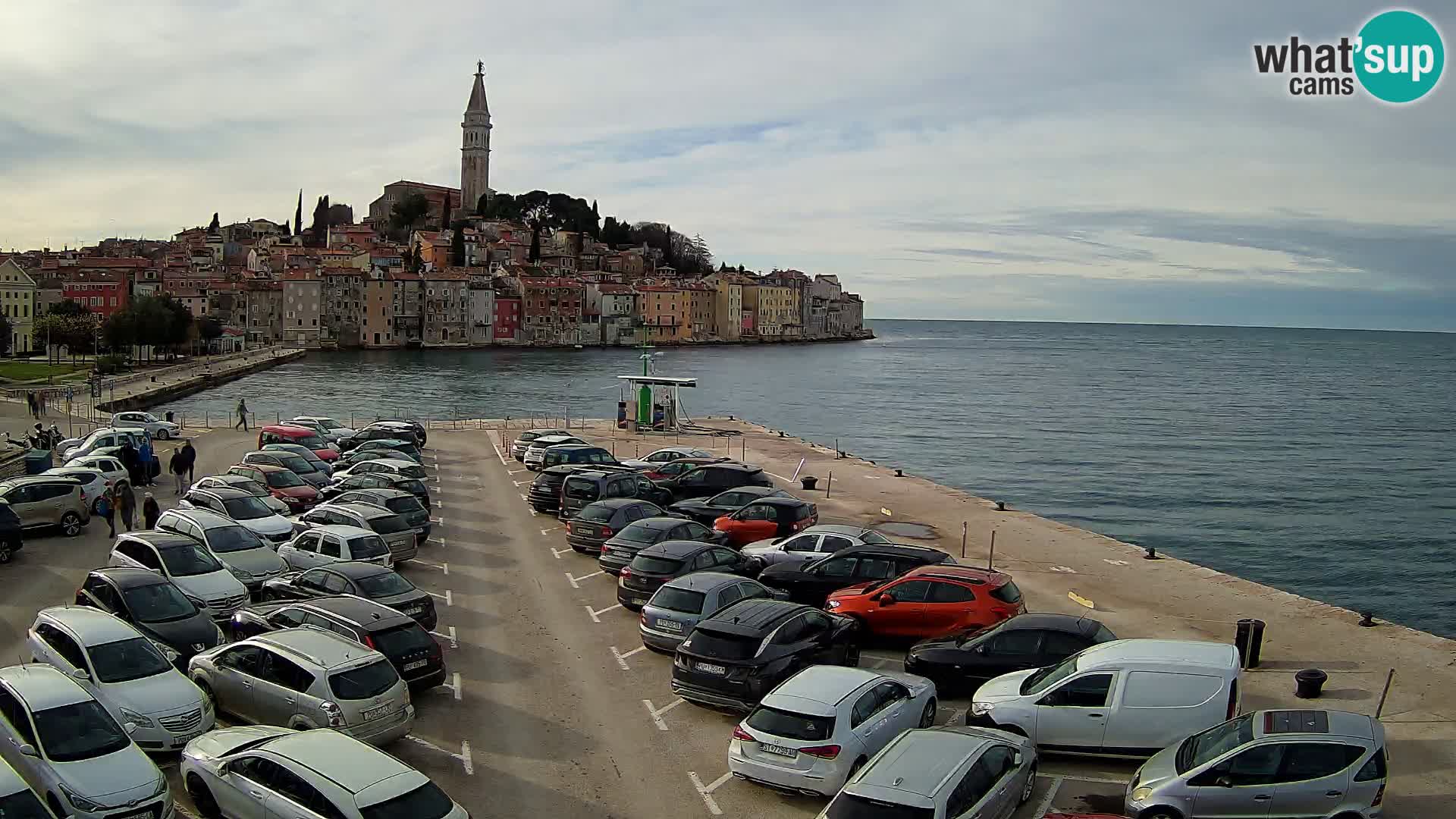 Spletna kamera Rovinj panorama mesta | Istra