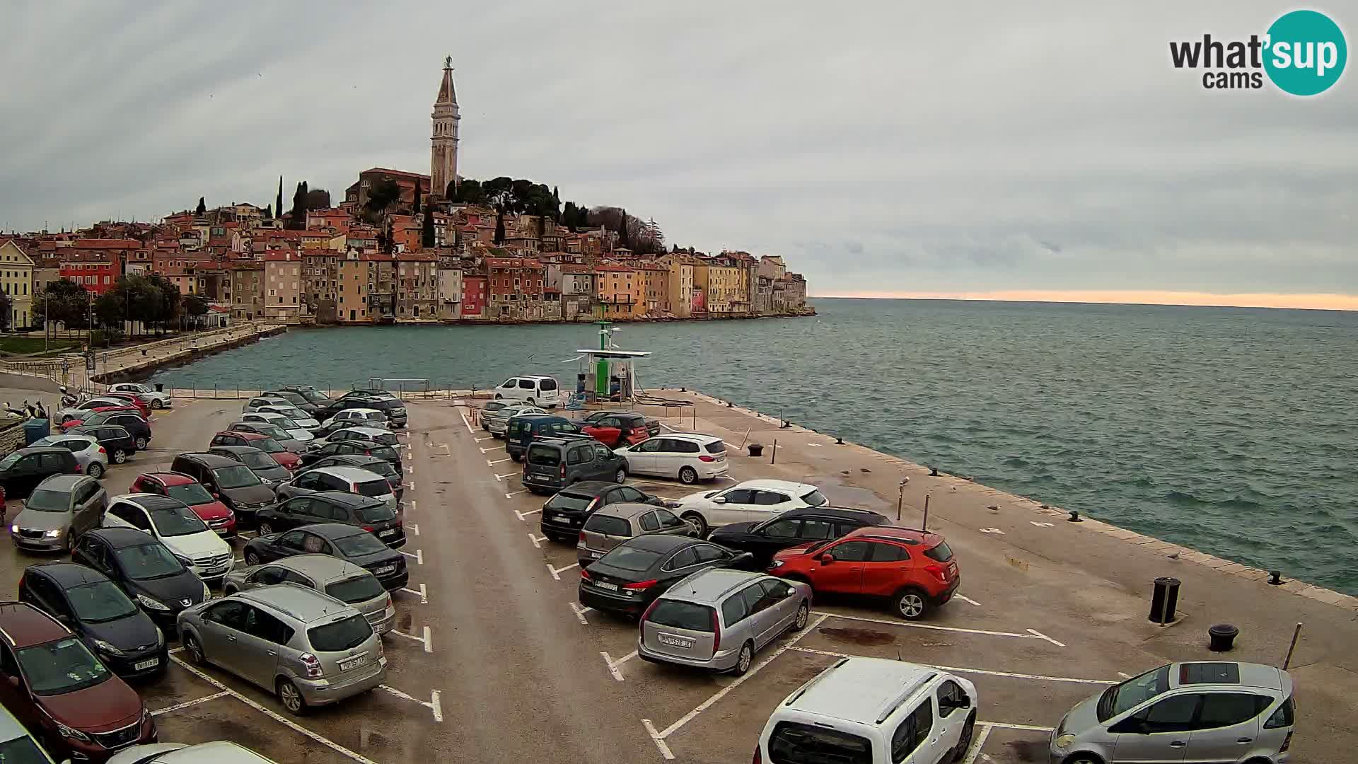 Spletna kamera Rovinj panorama mesta | Istra