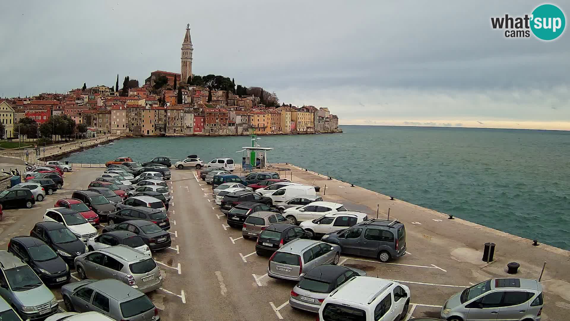 Webcam live Rovinj panorama de la ville | Istrie