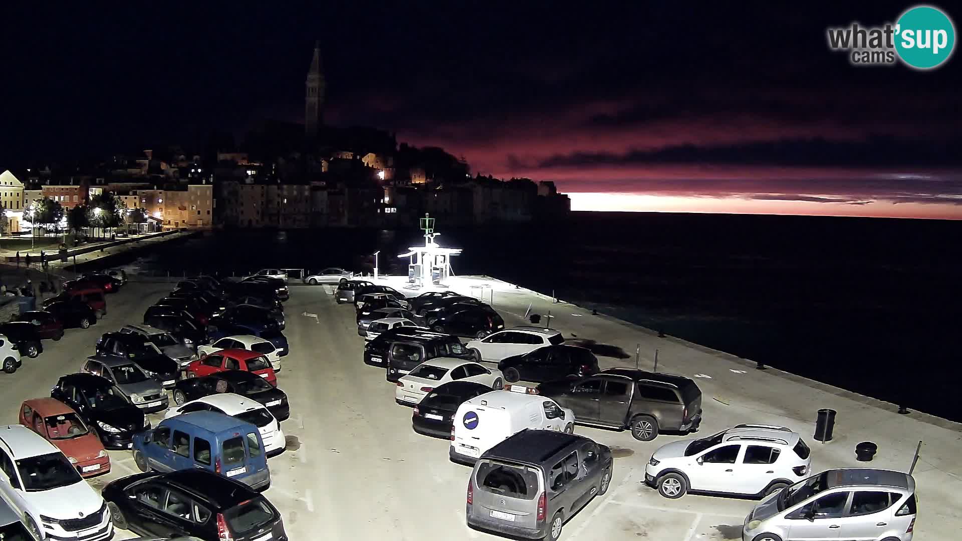 Webcam live Rovinj panorama de la ville | Istrie