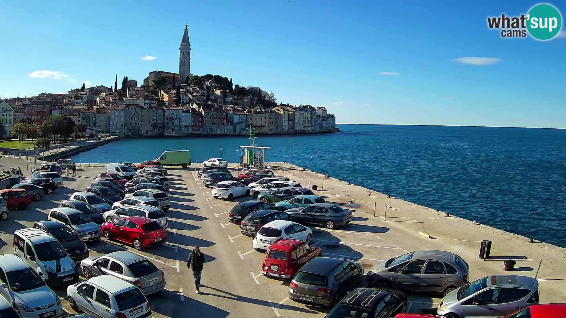 Webcam live Rovinj panorama de la ville | Istrie