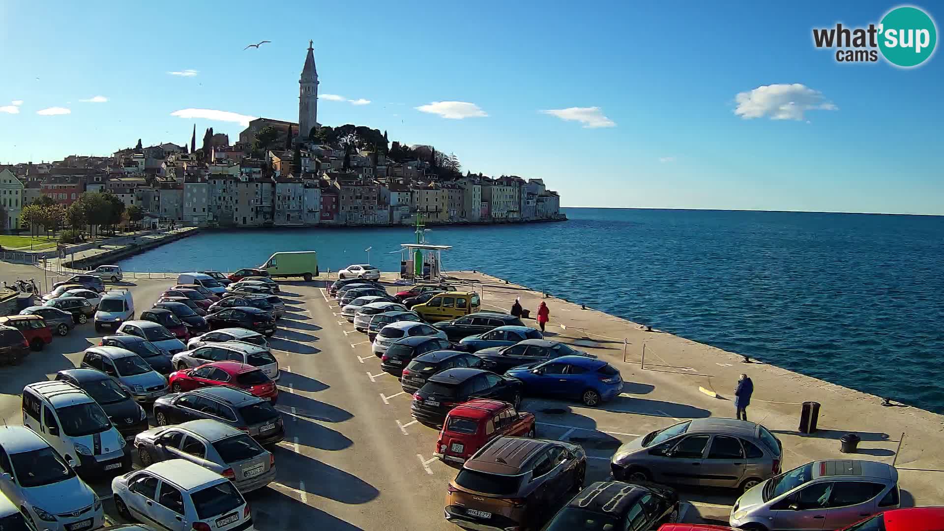 Webcam live Rovinj panorama de la ville | Istrie