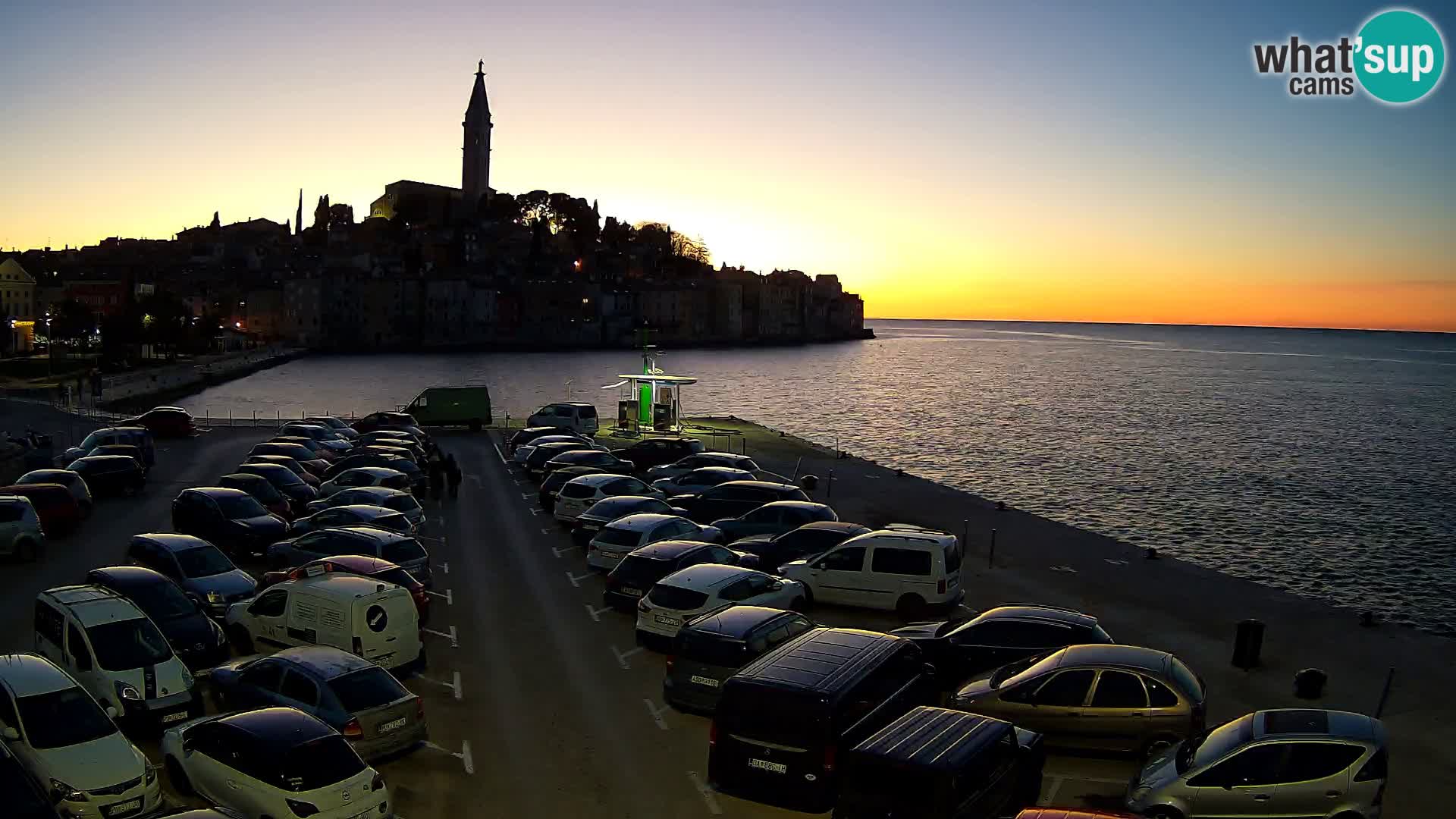 Webcam live Rovinj panorama de la ville | Istrie