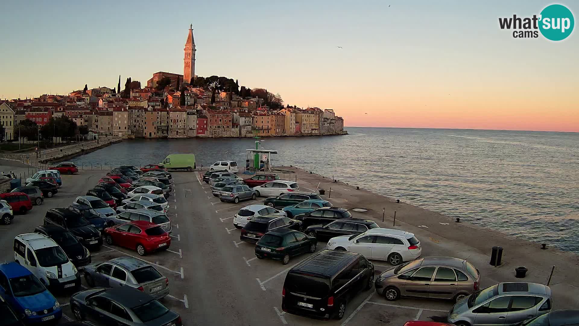 Webcam live Rovinj panorama de la ville | Istrie