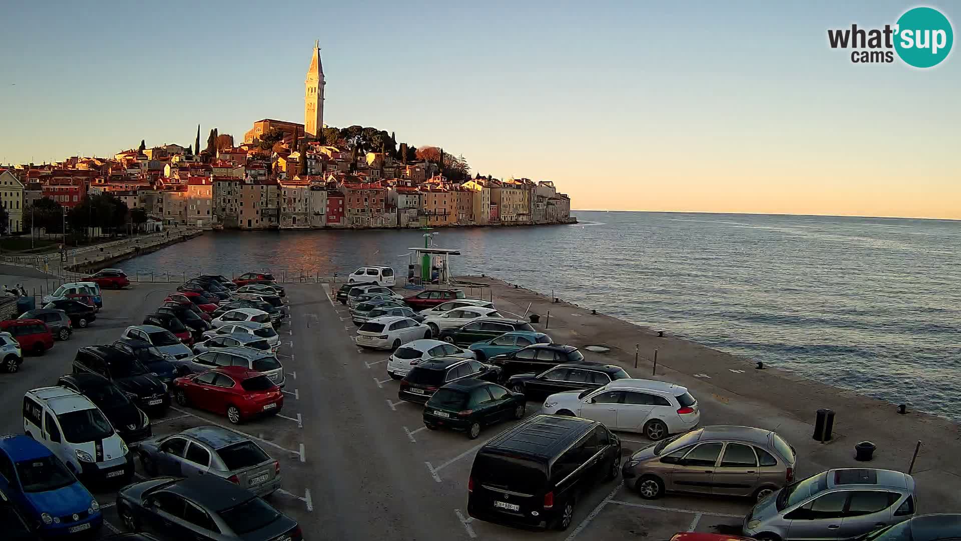 Webcam live Rovinj panorama de la ville | Istrie