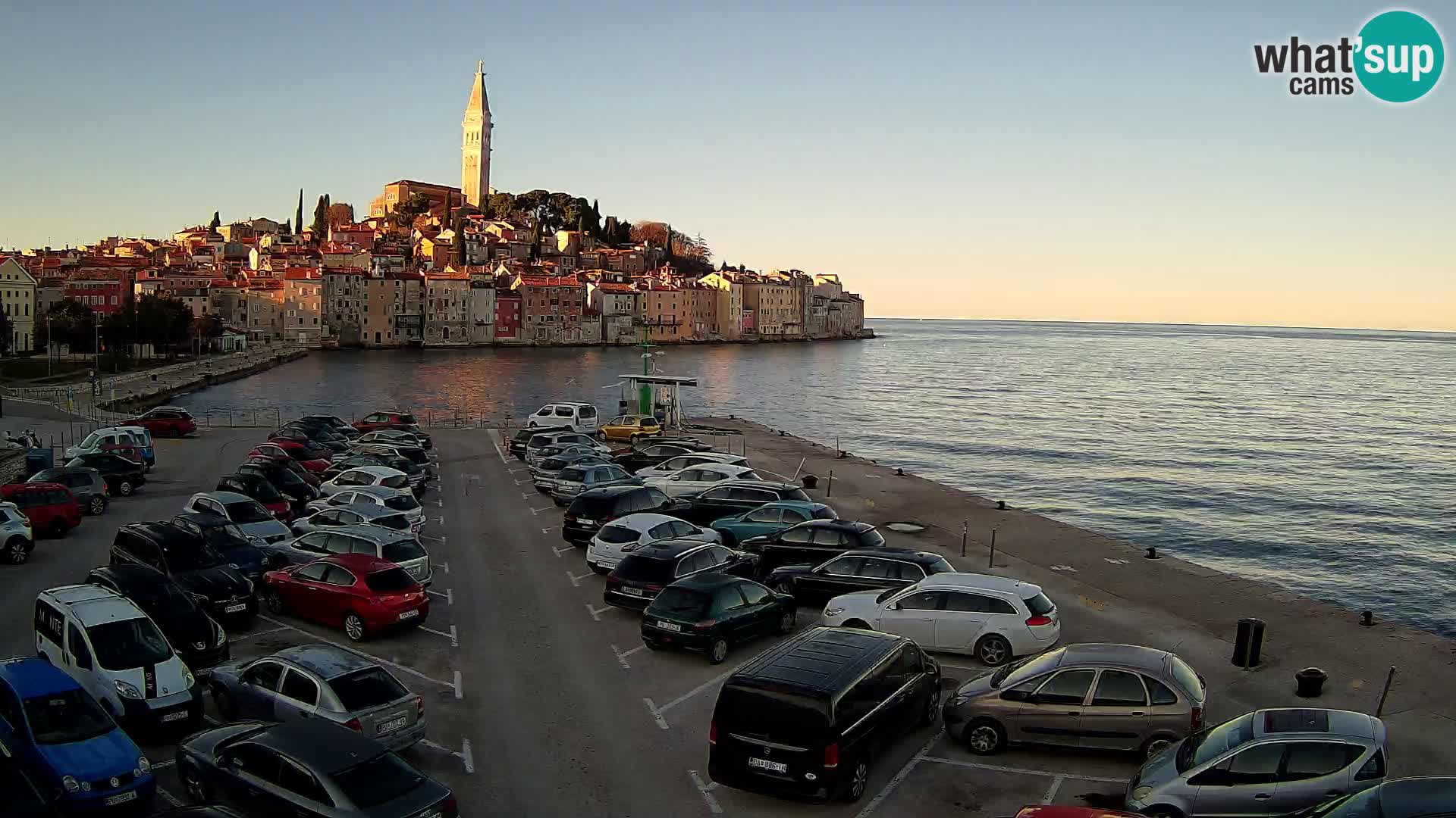 Webcam live Rovinj panorama de la ville | Istrie