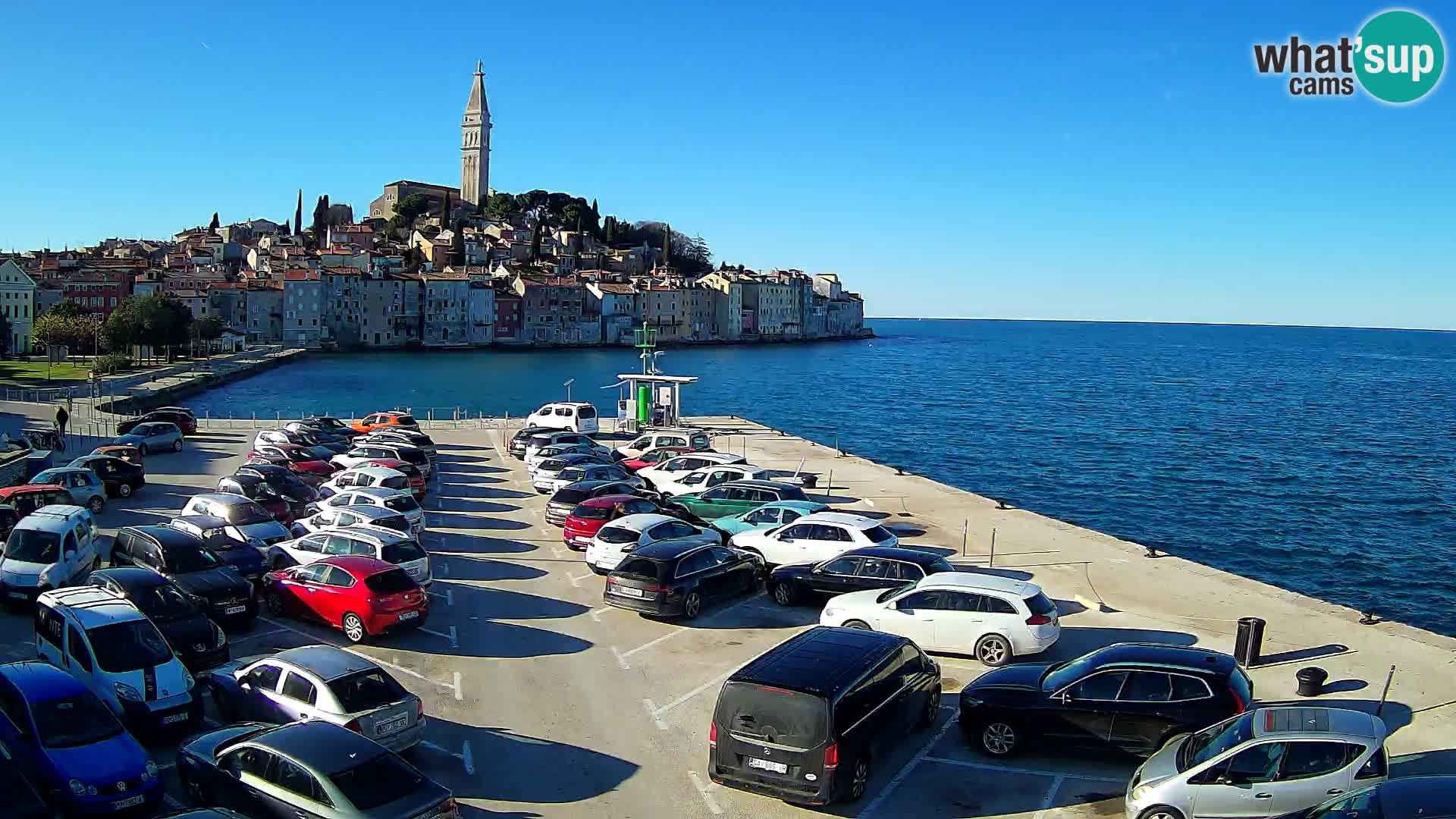 Webcam live Rovinj panorama de la ville | Istrie