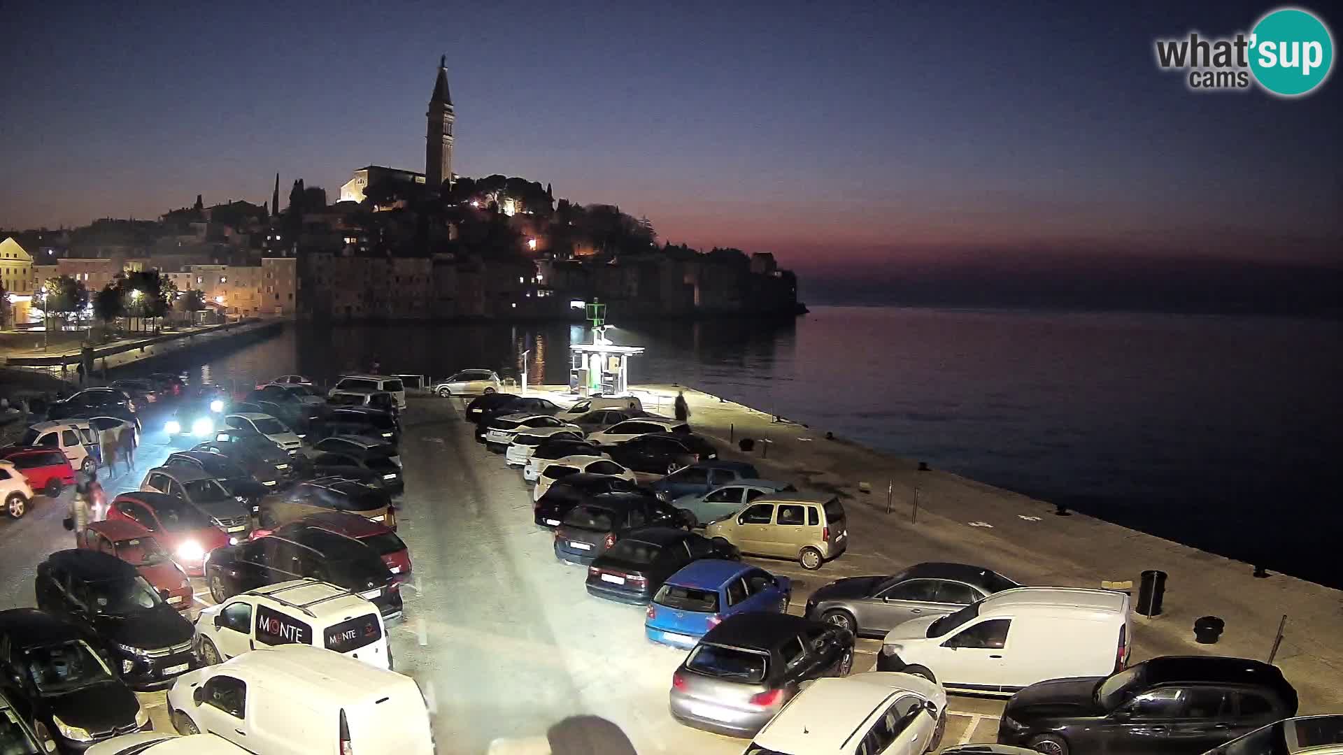 Webcam live Rovinj panorama de la ville | Istrie