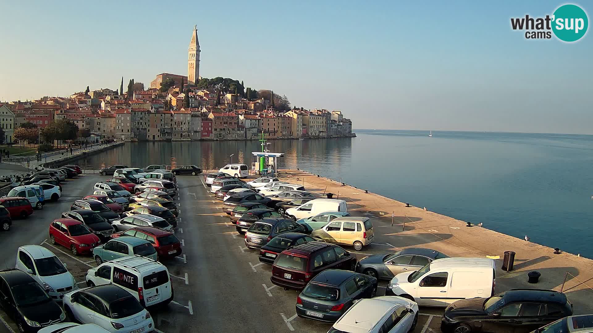 Spletna kamera Rovinj panorama mesta | Istra