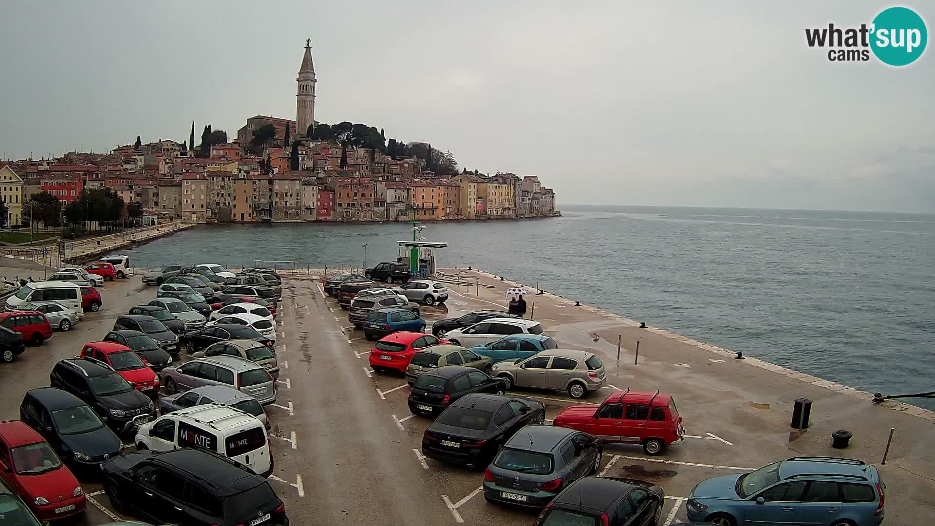 Spletna kamera Rovinj panorama mesta | Istra