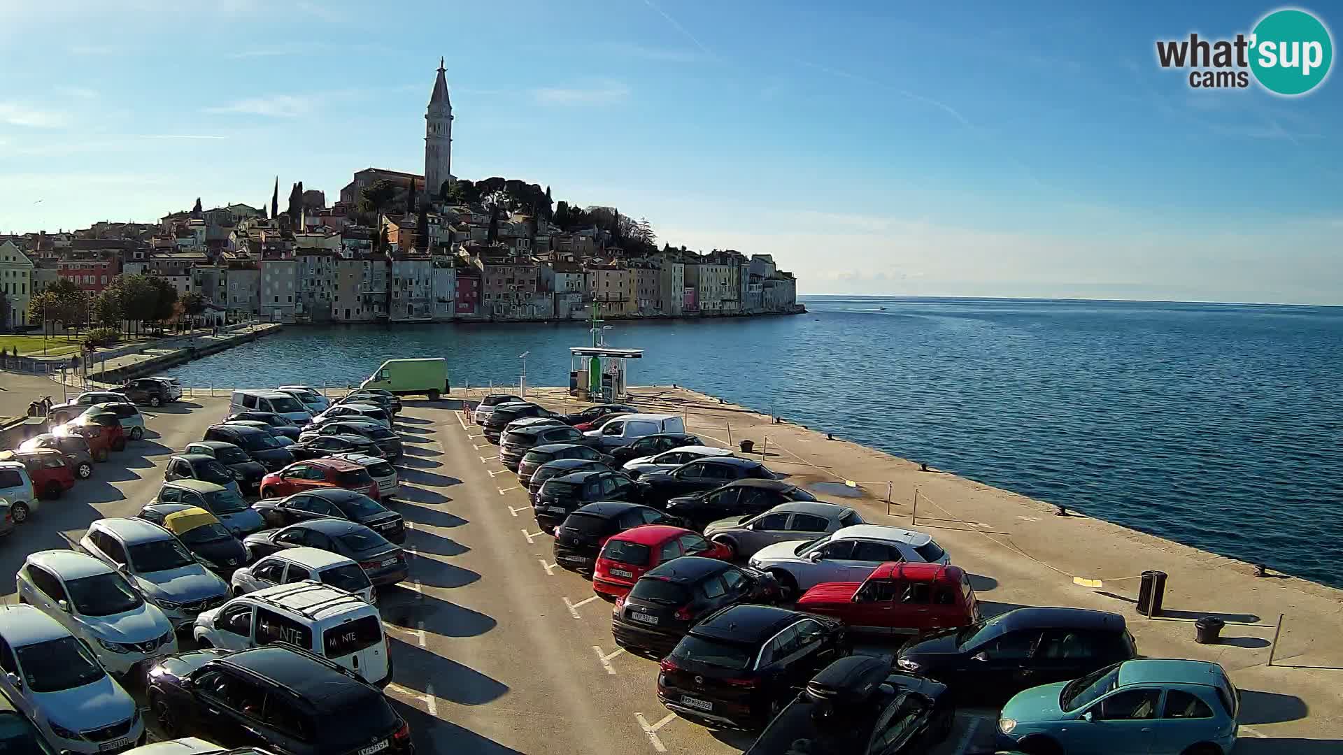 Webcam live Rovinj panorama de la ville | Istrie