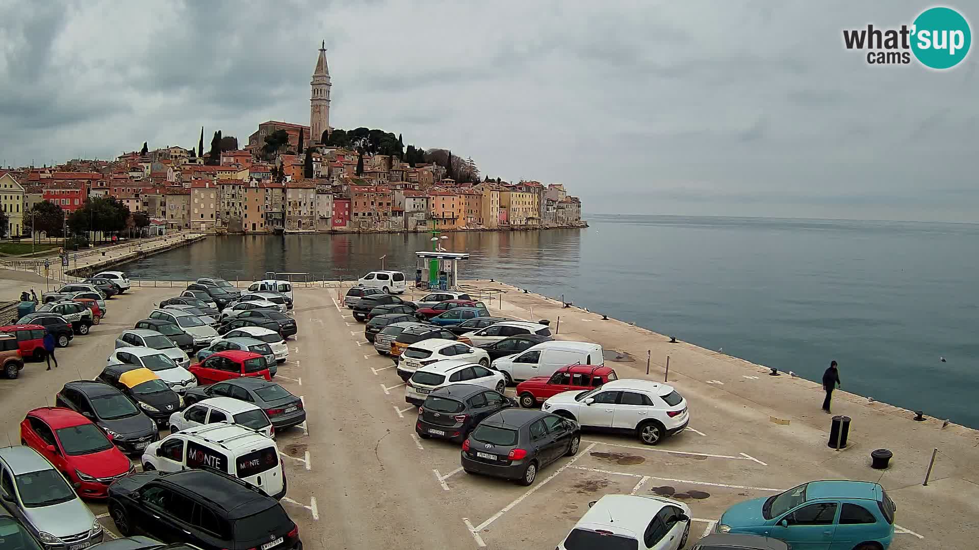 Webcam live Rovinj panorama de la ville | Istrie