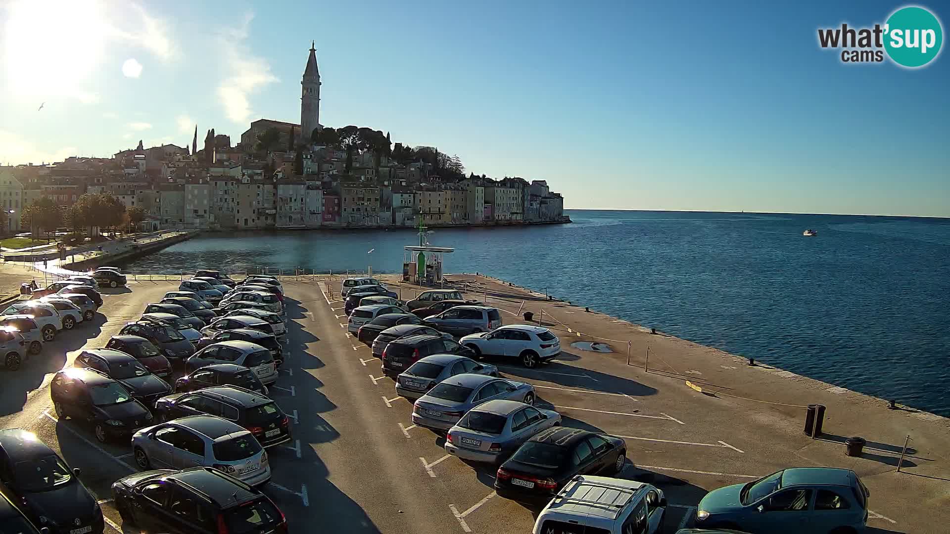 Spletna kamera Rovinj panorama mesta | Istra