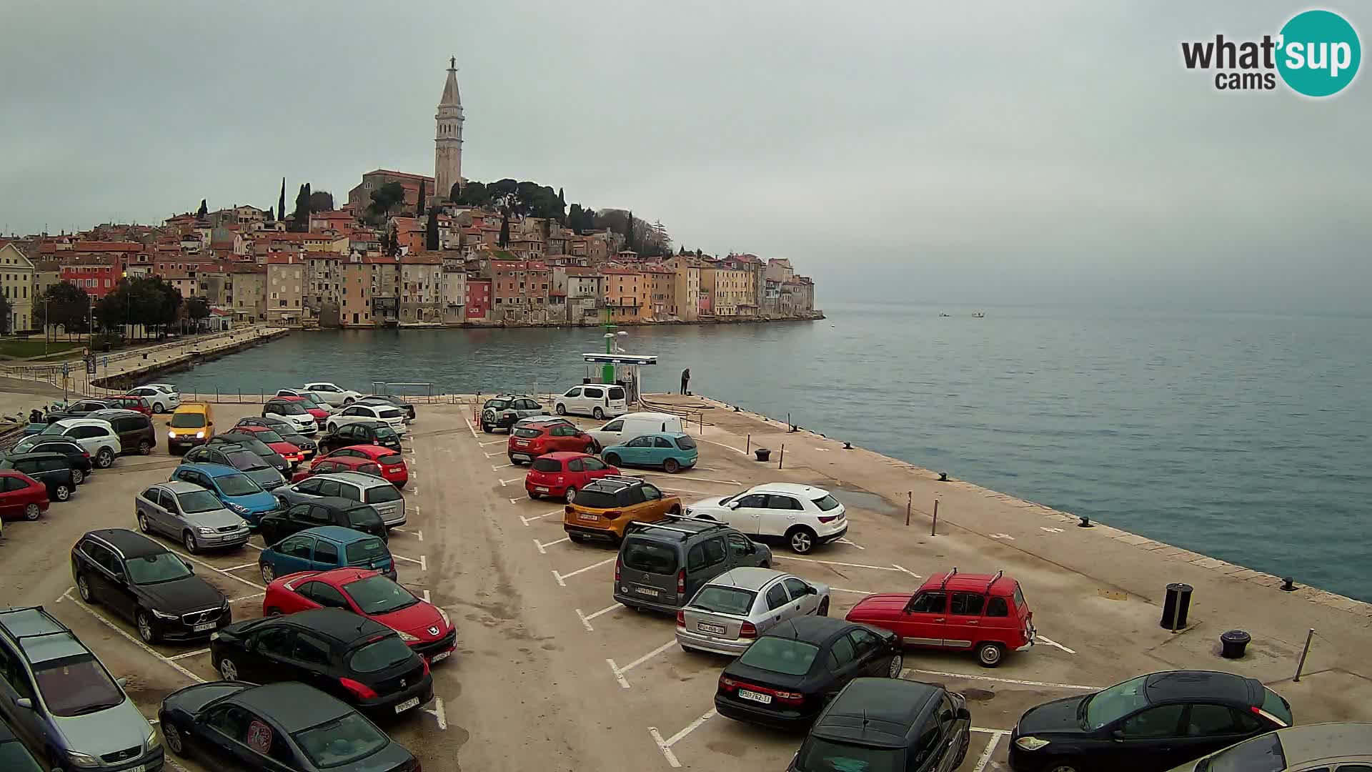 Spletna kamera Rovinj panorama mesta | Istra