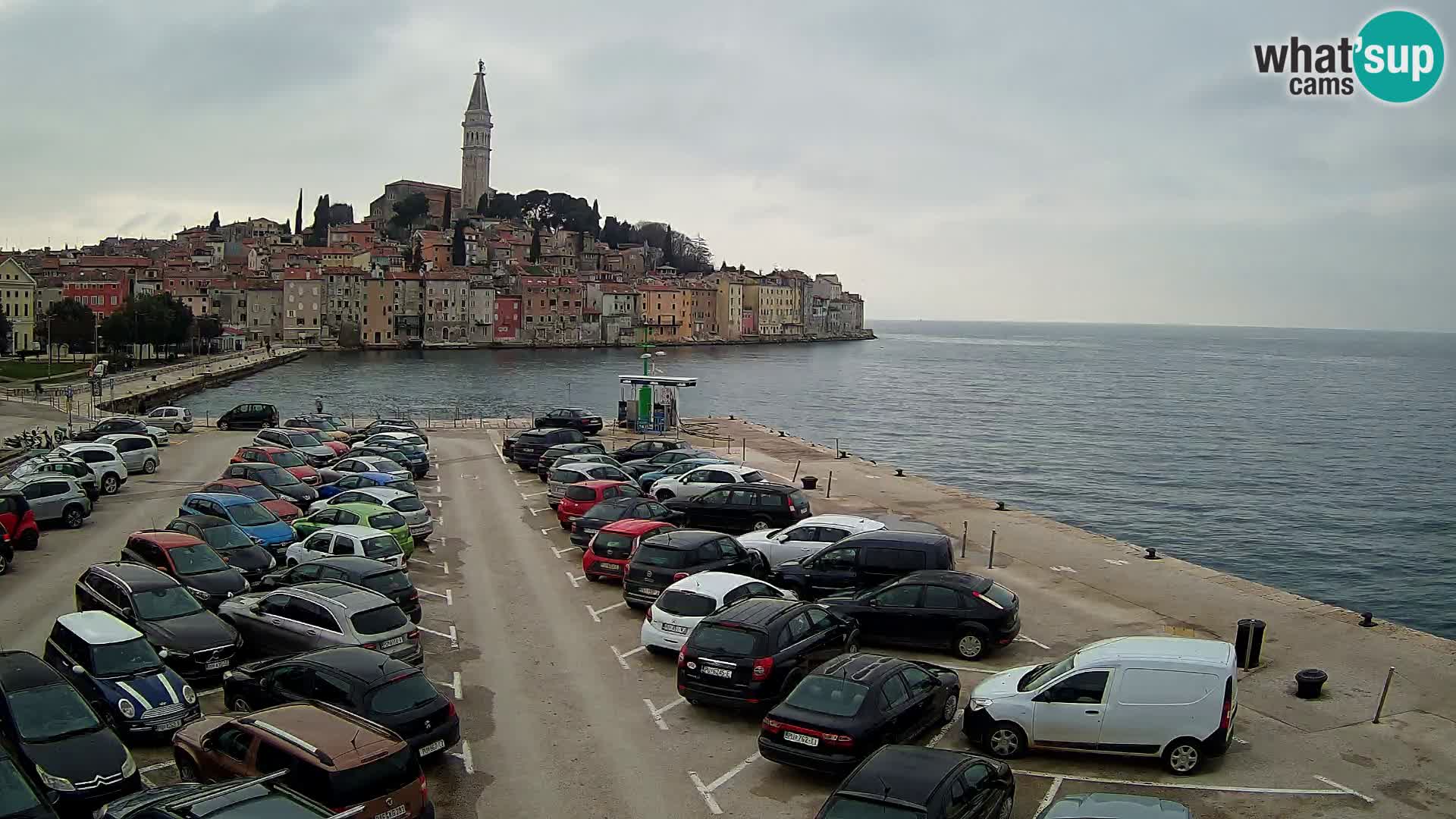 Spletna kamera Rovinj panorama mesta | Istra