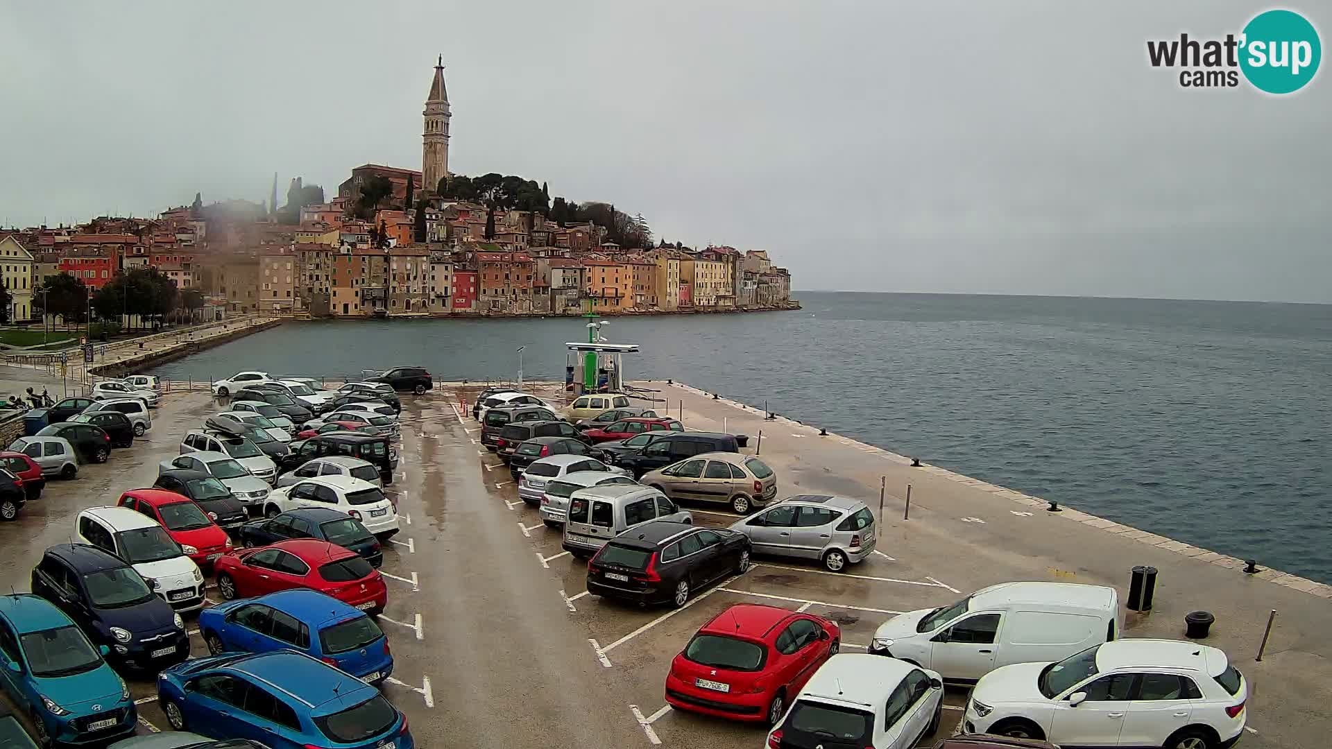 Webcam live Rovinj panorama de la ville | Istrie