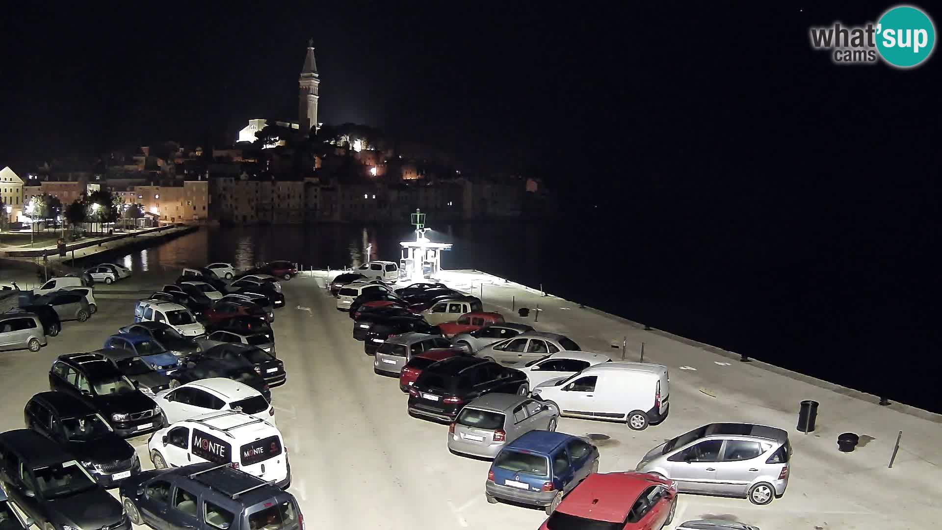 Webcam live Rovinj panorama de la ville | Istrie