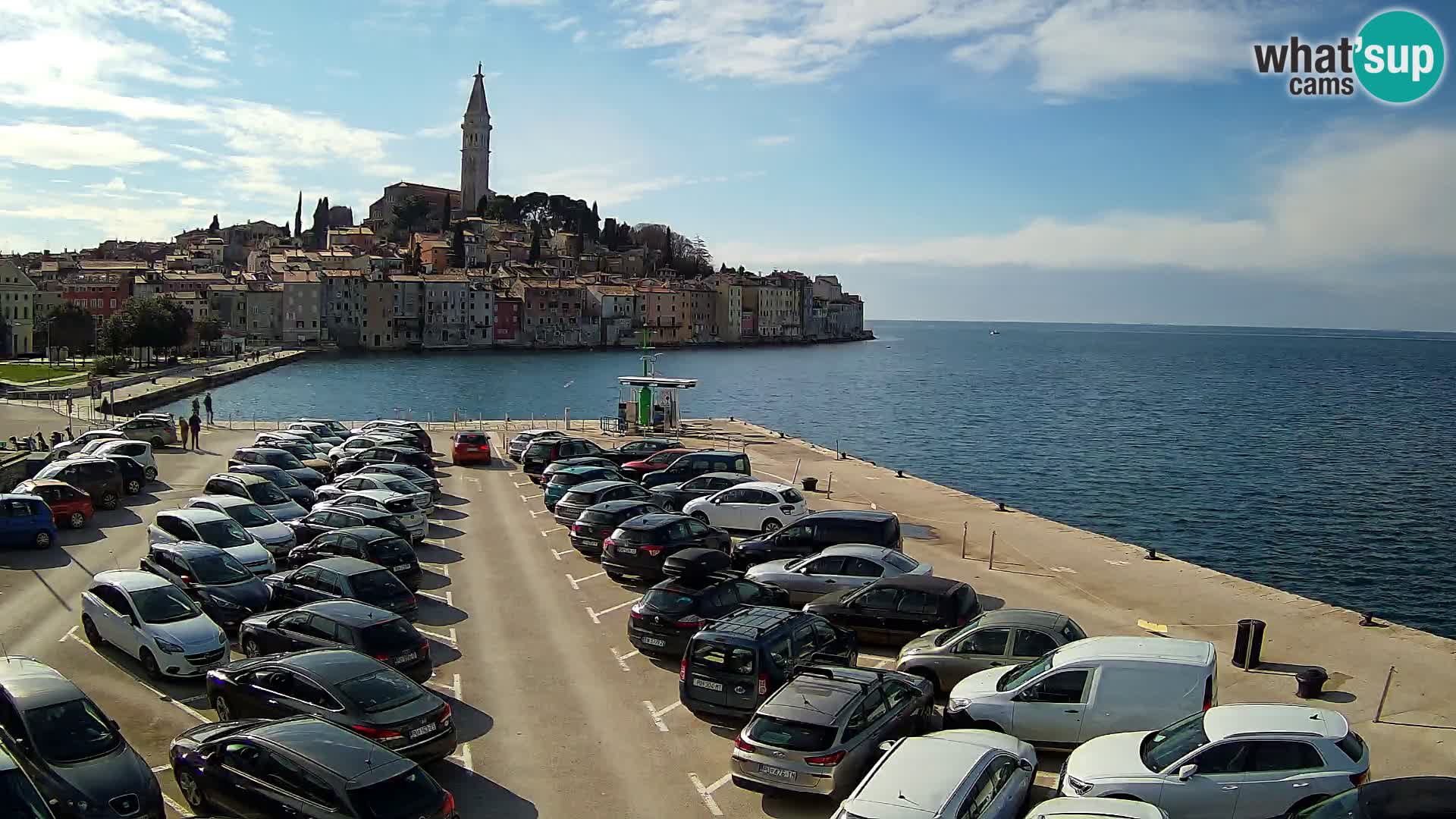 Webcam live Rovinj panorama de la ville | Istrie