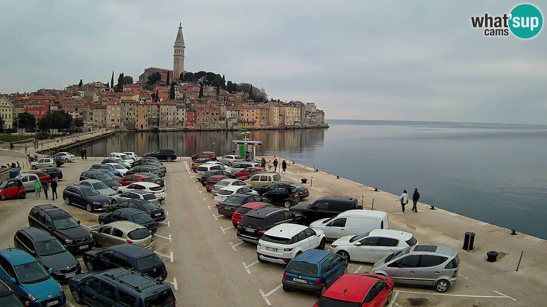 Webcam live Rovinj panorama de la ville | Istrie