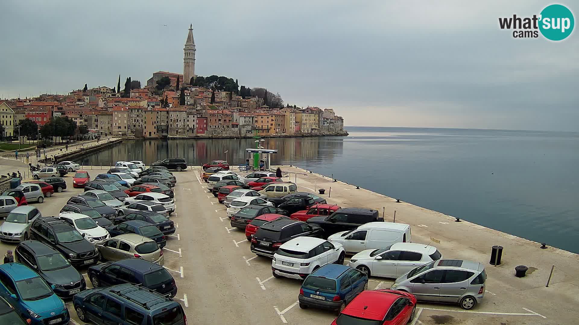 Webcam live Rovinj panorama de la ville | Istrie