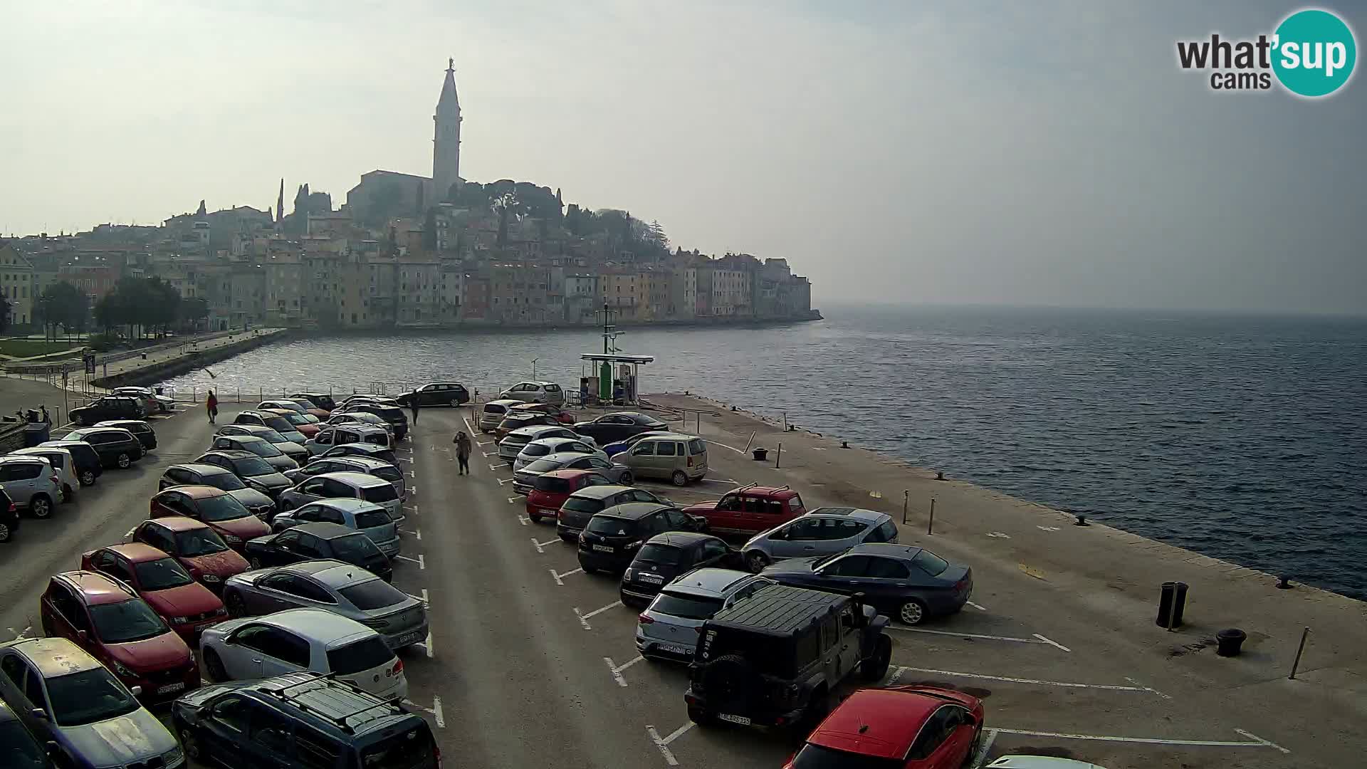 Spletna kamera Rovinj panorama mesta | Istra