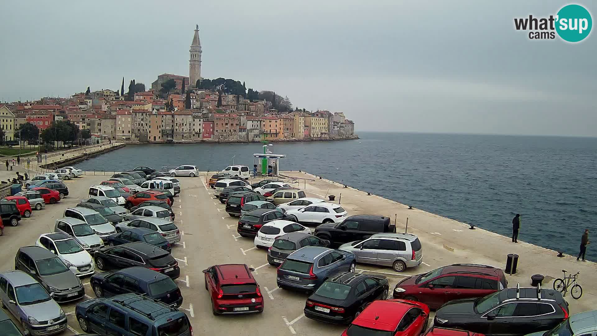 Spletna kamera Rovinj panorama mesta | Istra